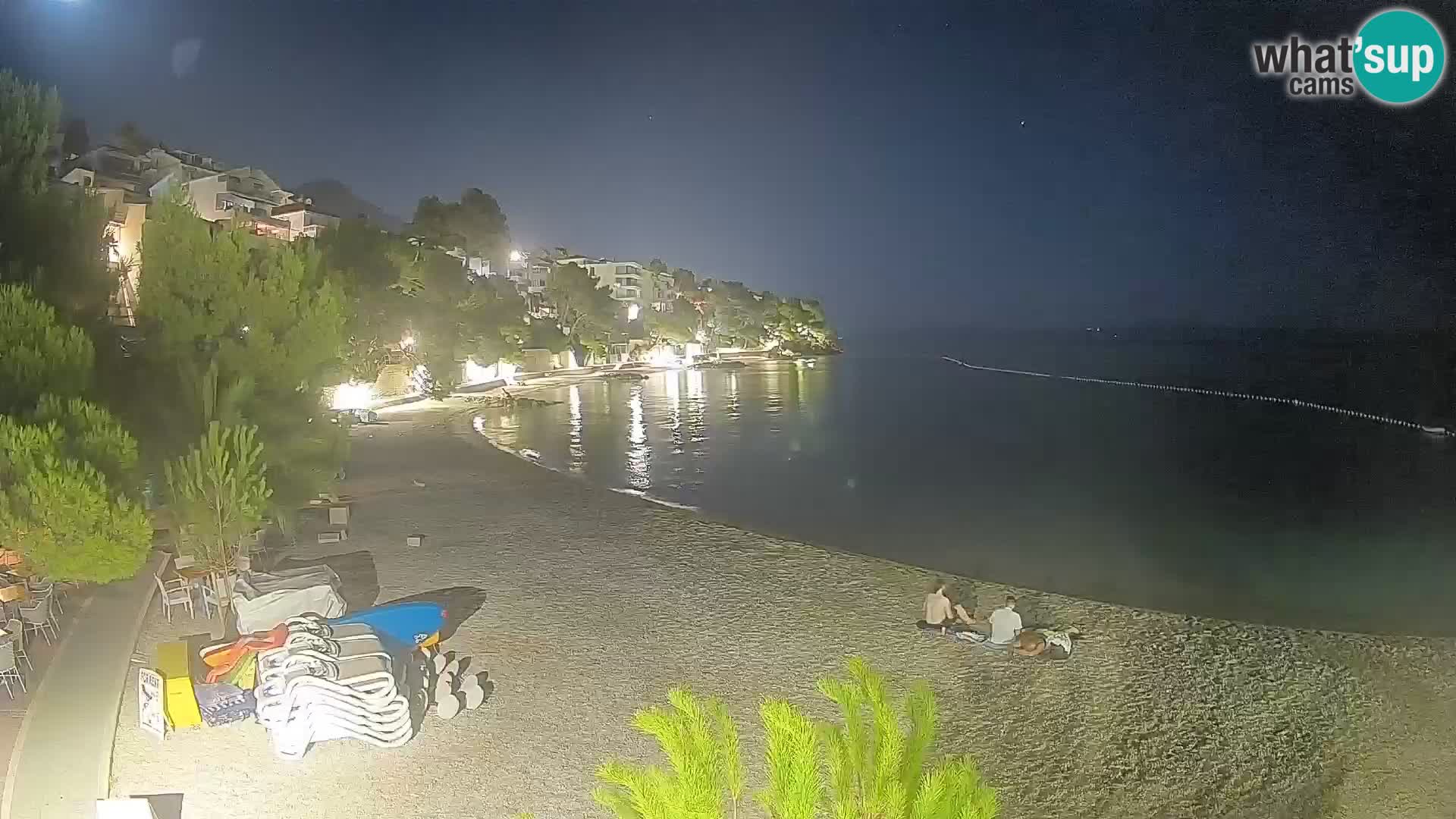 Webcam Playa Lučica Brela – Vista en directo de la costa adriática