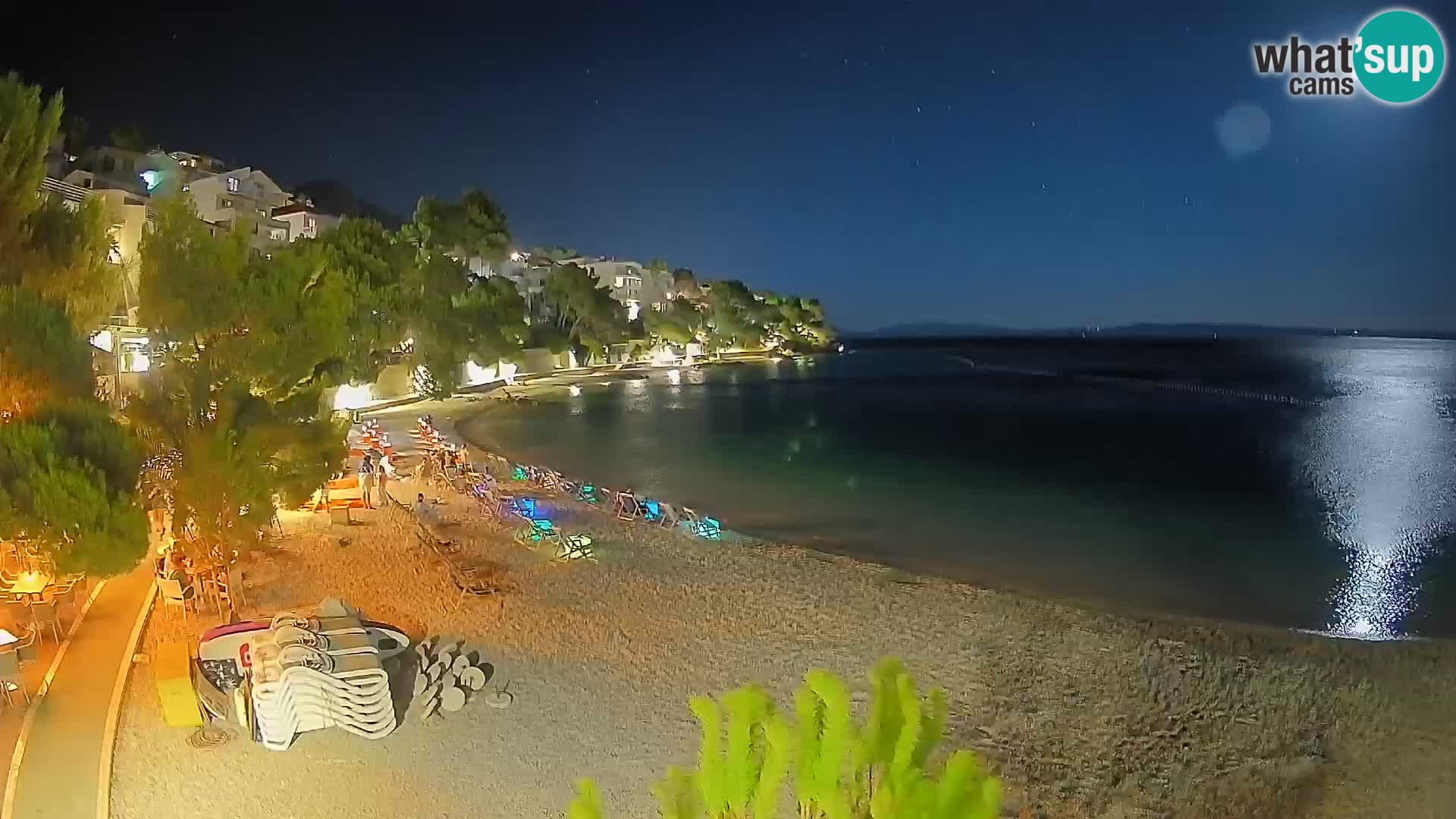 Webcam Playa Lučica Brela – Vista en directo de la costa adriática