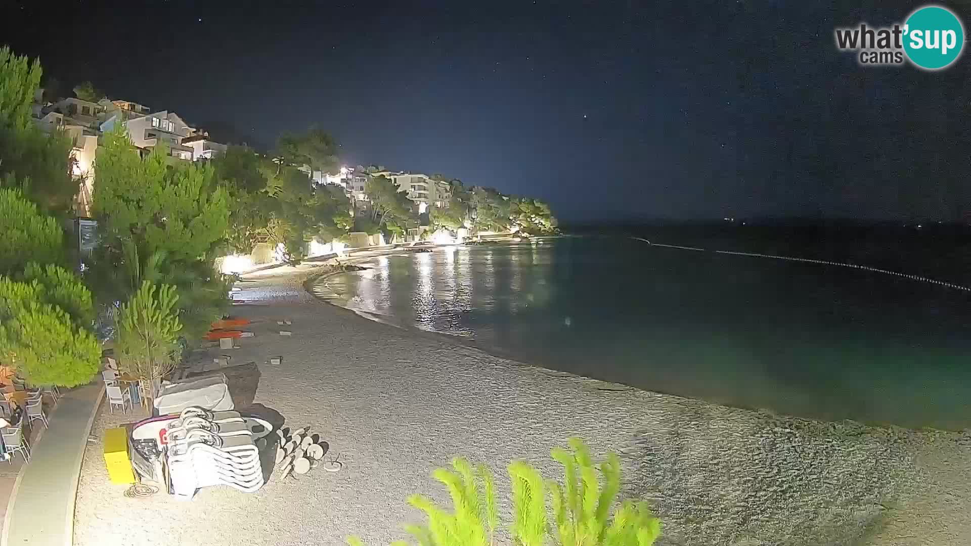 Webcam Lučica Beach Brela – Live View from the Adriatic Coast