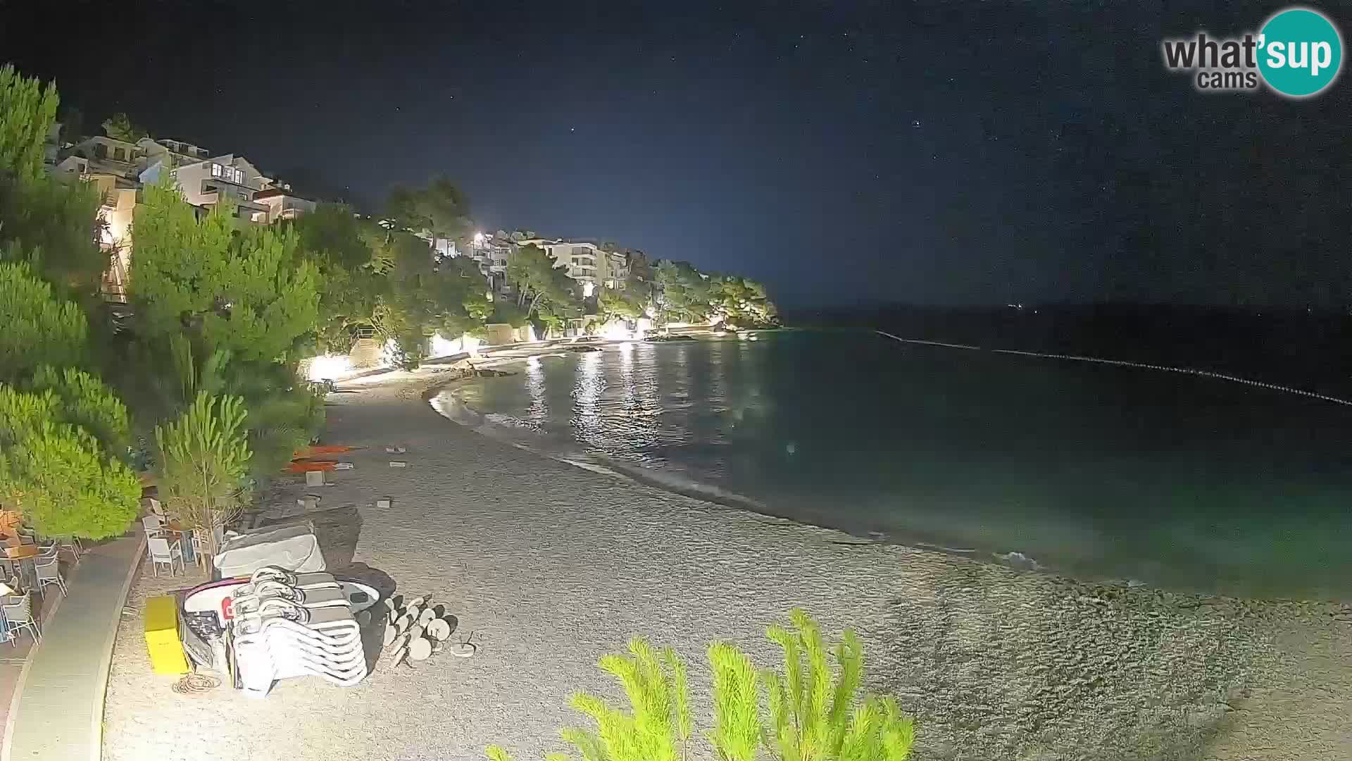 Webcam Lučica Beach Brela – Live View from the Adriatic Coast