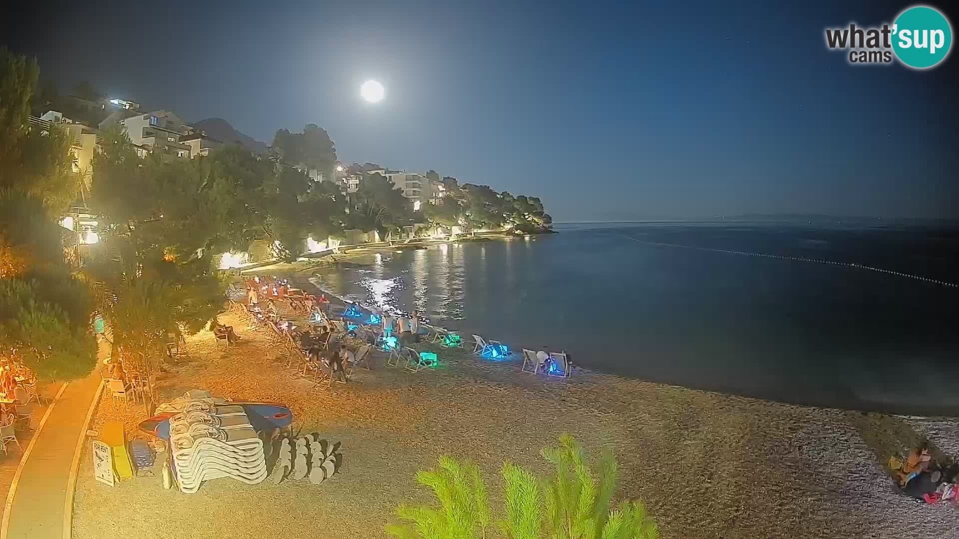 Webcam Lučica Beach Brela – Live View from the Adriatic Coast