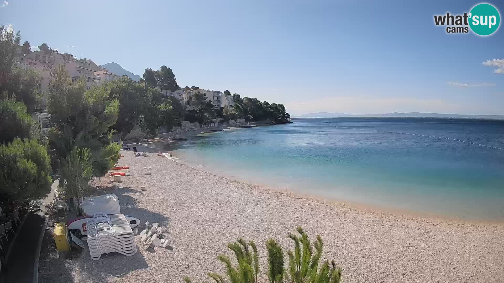 Webcam Lučica Beach Brela – Live View from the Adriatic Coast
