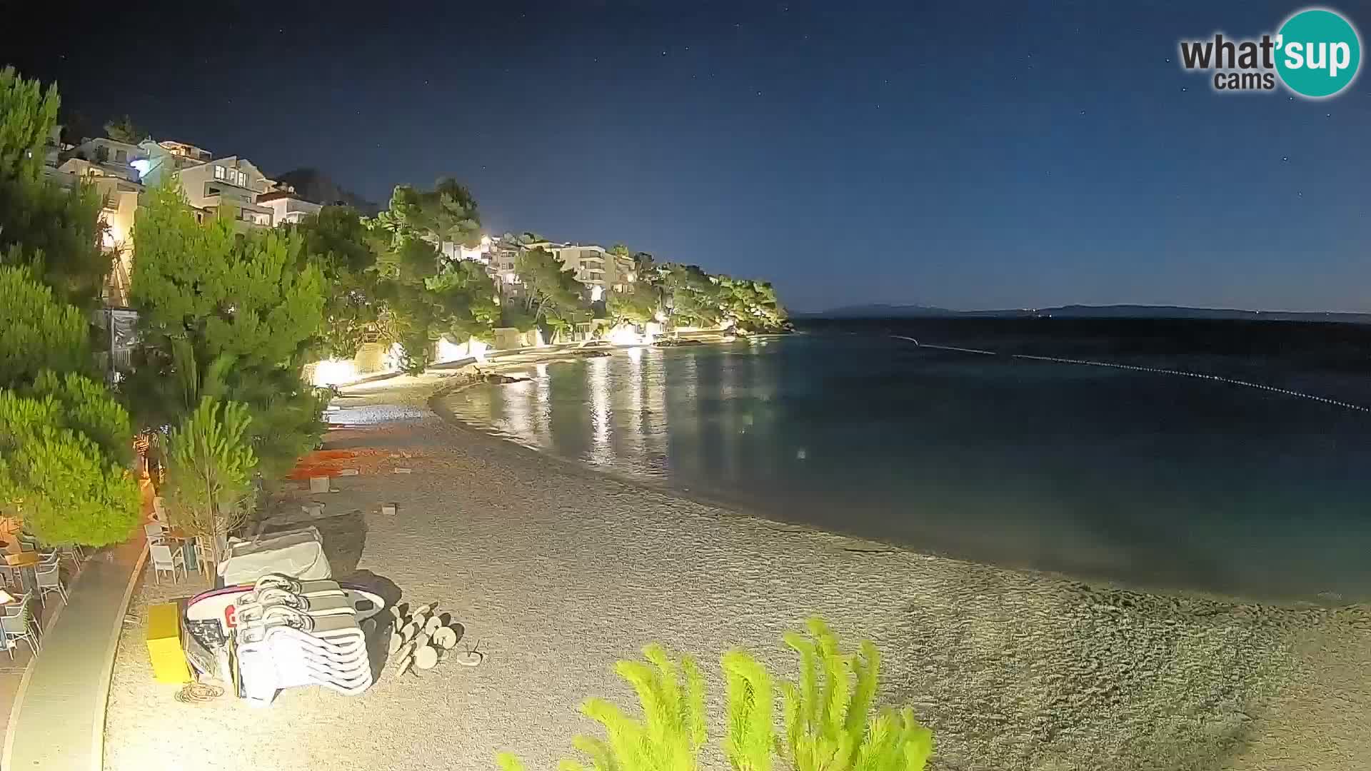 Webcam Lučica Beach Brela – Live View from the Adriatic Coast