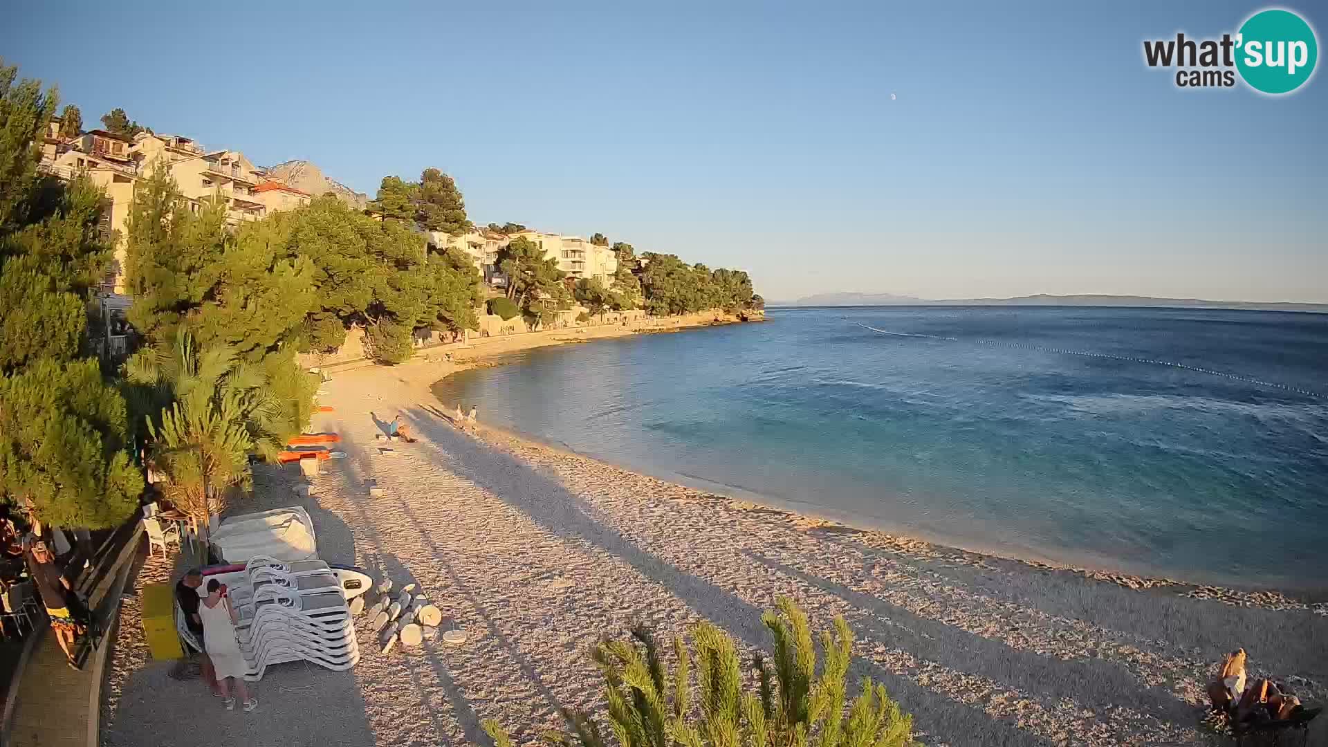 Webcam Lučica Beach Brela – Live View from the Adriatic Coast