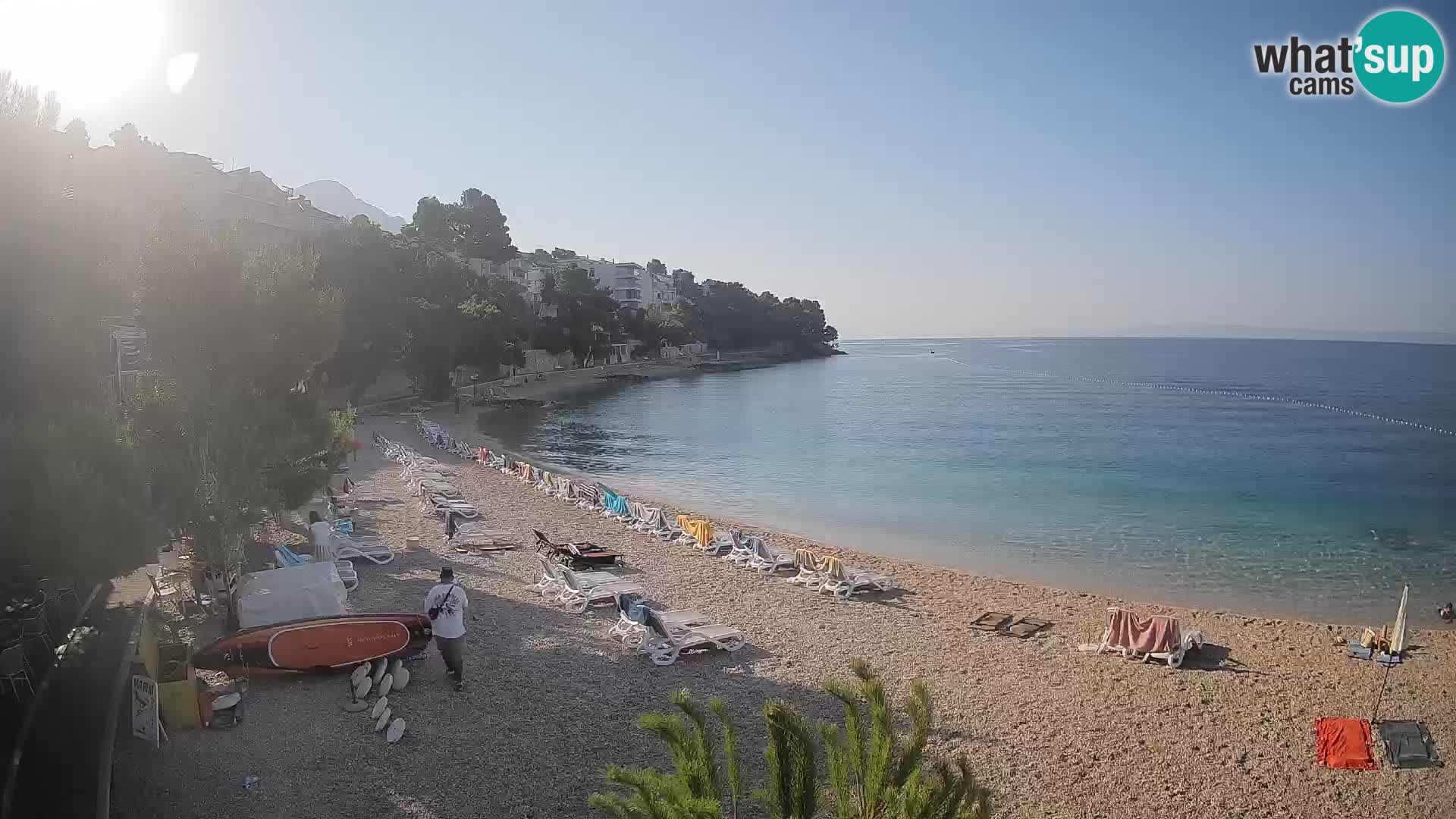 Webcam Lučica Beach Brela – Live View from the Adriatic Coast