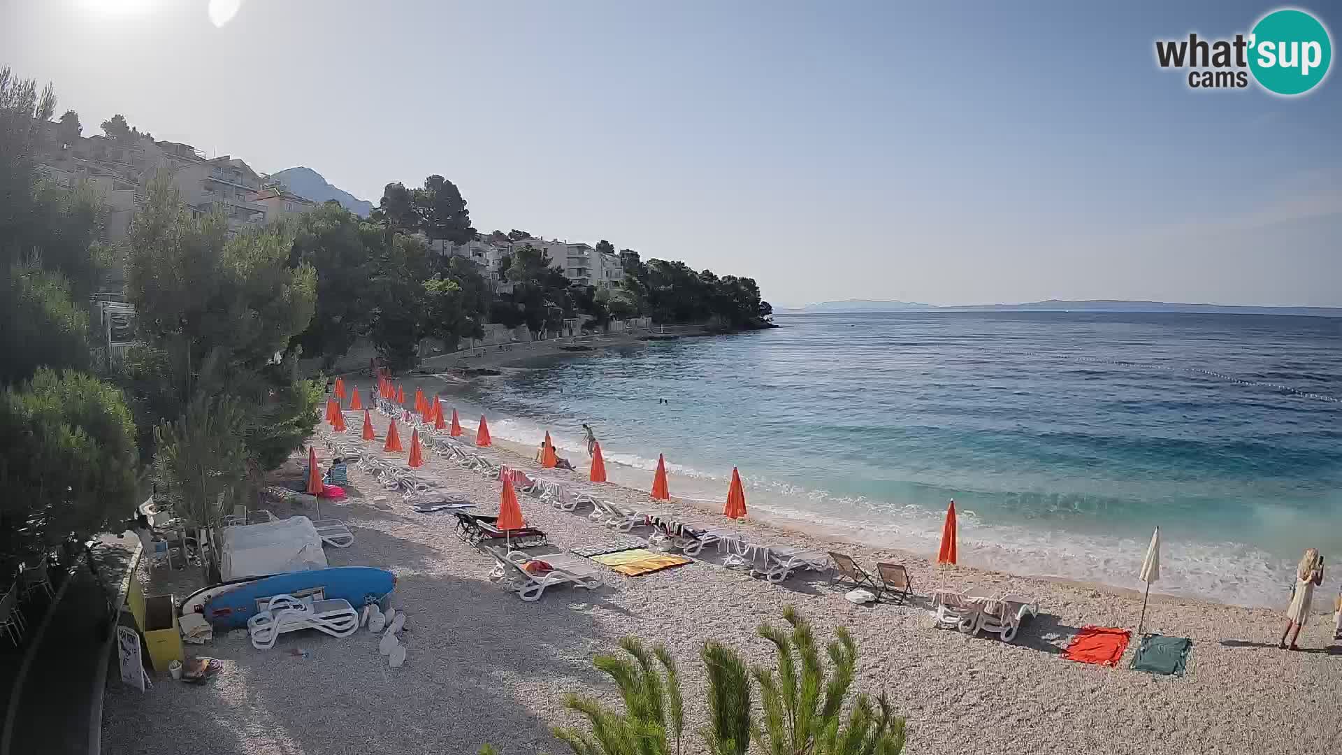Webcam Lučica Beach Brela – Live View from the Adriatic Coast