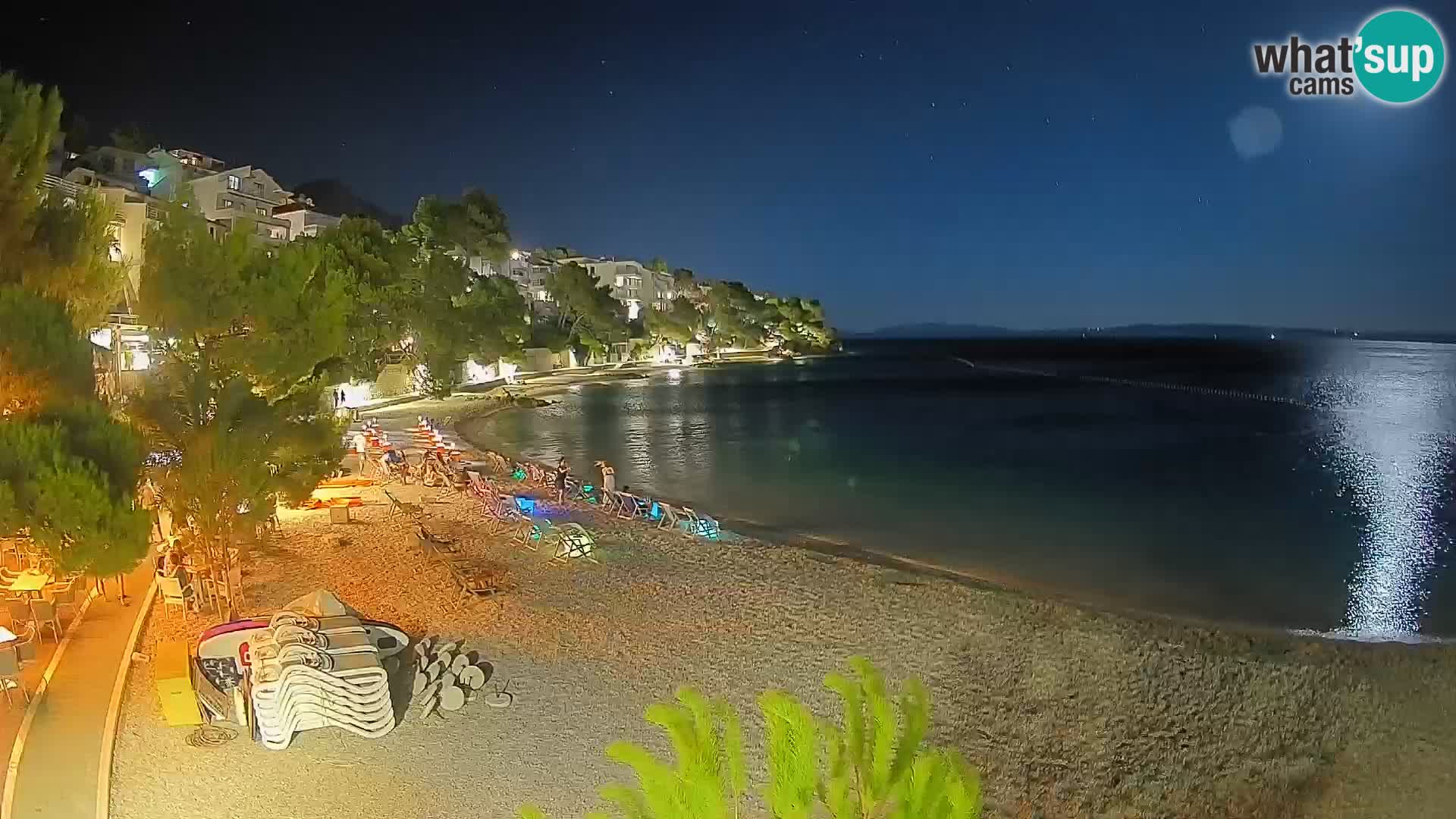Webcam Playa Lučica Brela – Vista en directo de la costa adriática