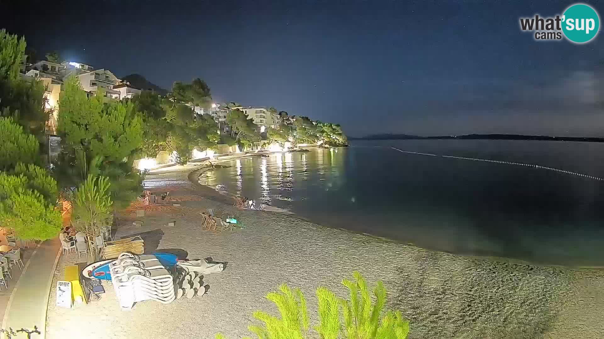 Webcam Playa Lučica Brela – Vista en directo de la costa adriática
