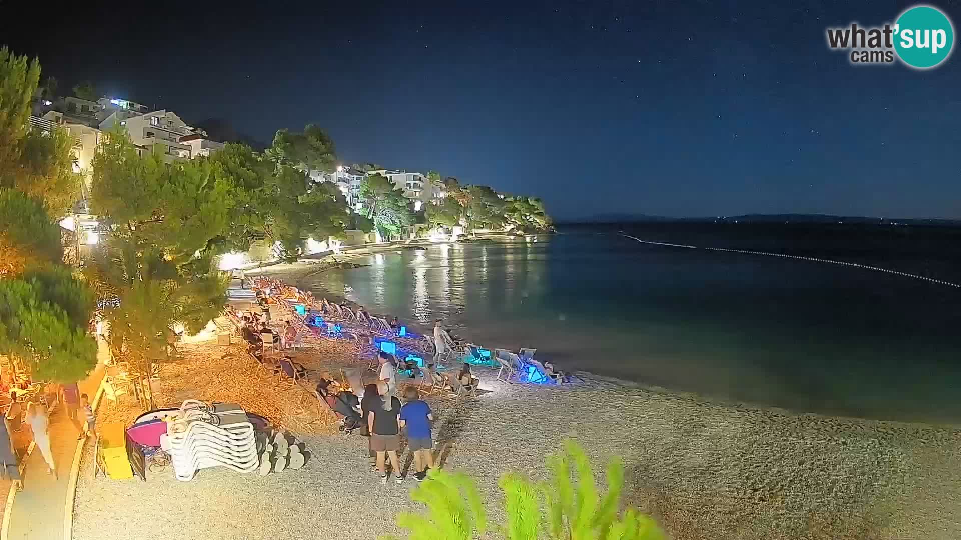 Webcam Lučica Beach Brela – Live View from the Adriatic Coast