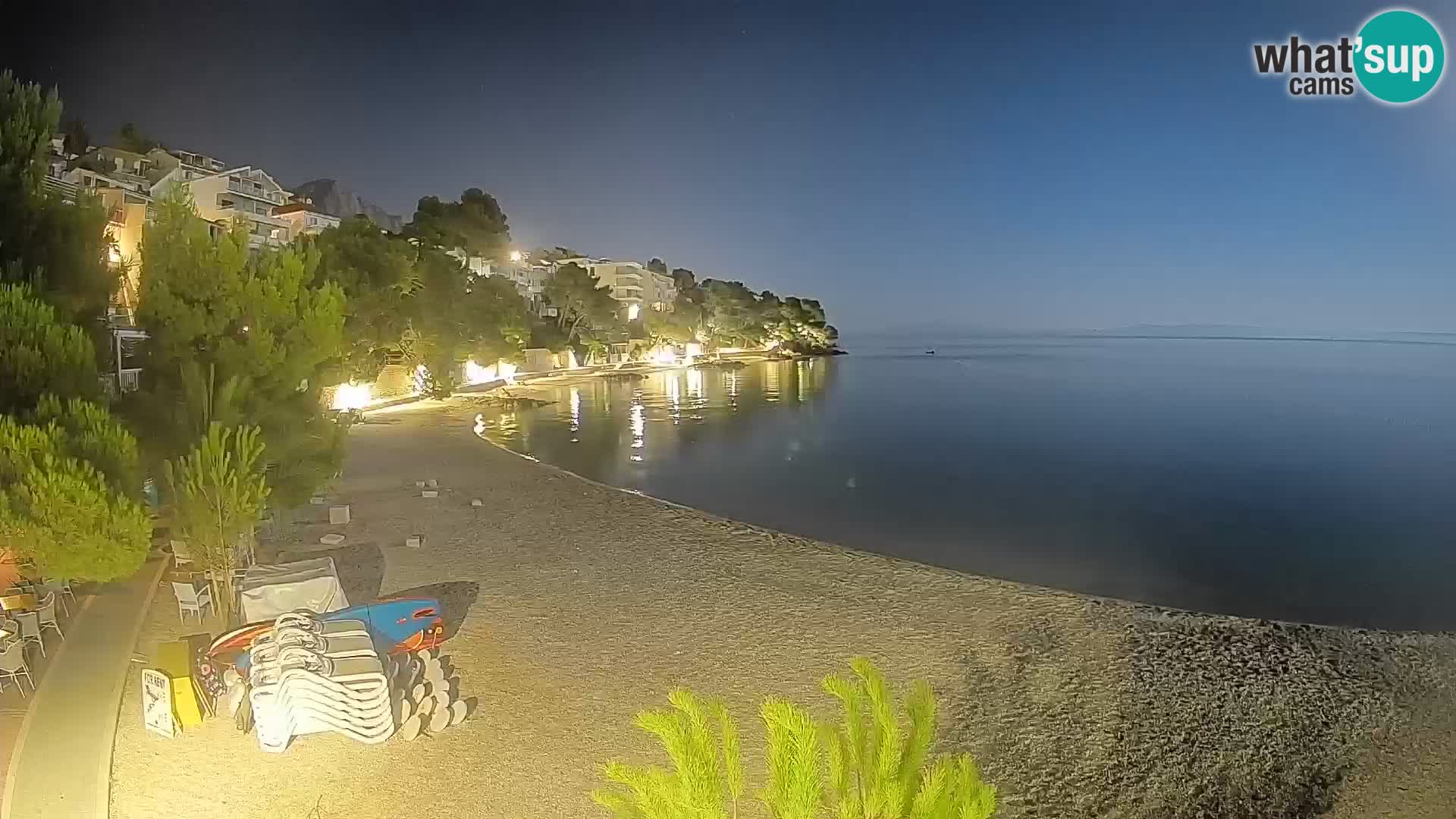 Webcam Lučica Beach Brela – Live View from the Adriatic Coast