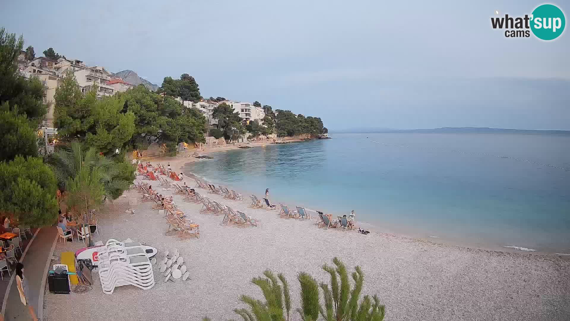 Webcam Lučica Beach Brela – Live View from the Adriatic Coast