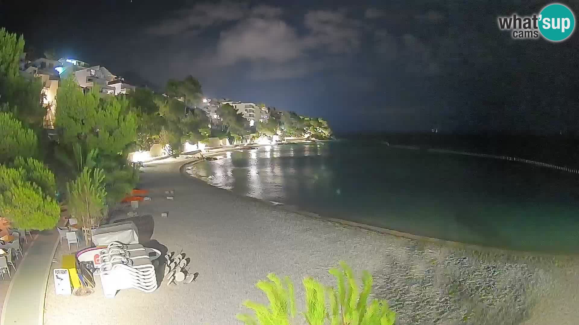 Webcam Lučica Beach Brela – Live View from the Adriatic Coast