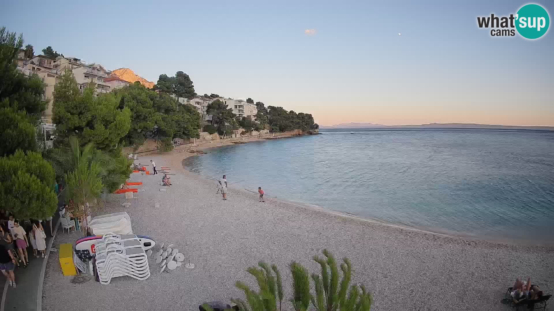 Webcam Lučica Beach Brela – Live View from the Adriatic Coast
