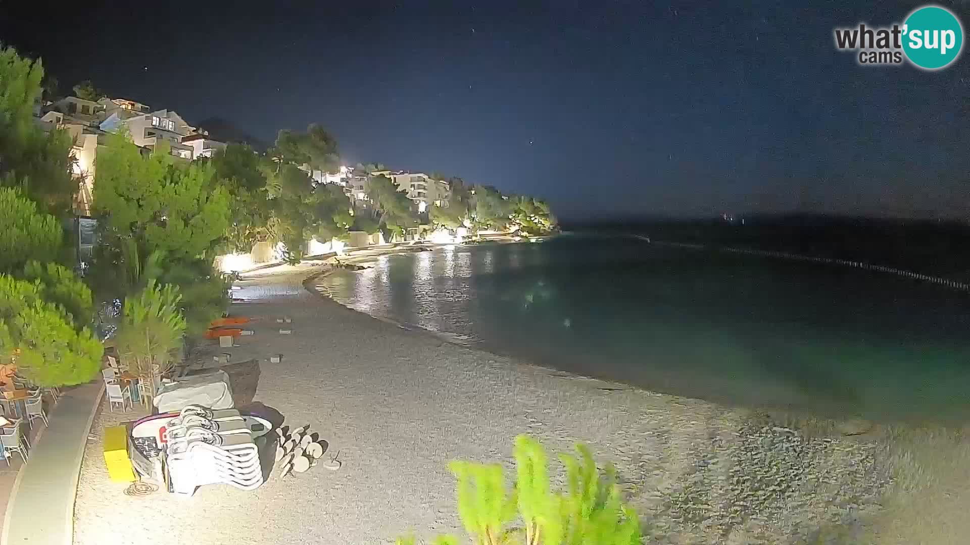 Webcam Playa Lučica Brela – Vista en directo de la costa adriática