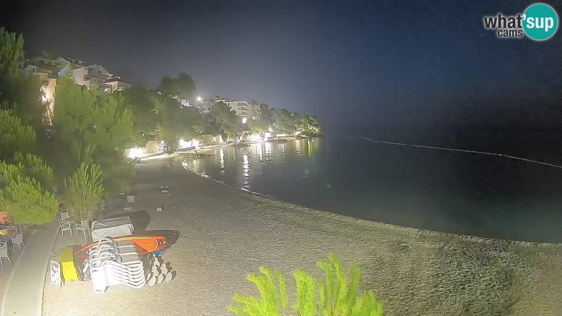 Webcam Lučica Beach Brela – Live View from the Adriatic Coast