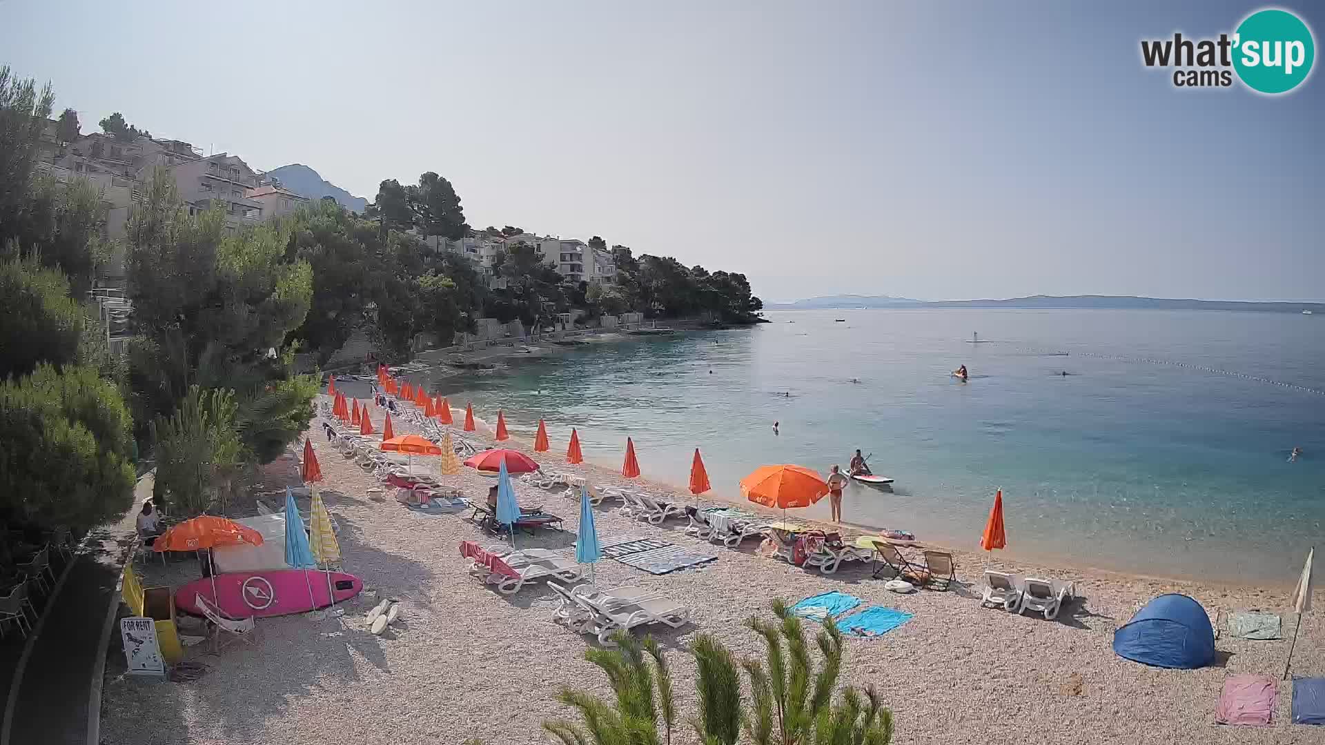Webcam Lučica Beach Brela – Live View from the Adriatic Coast