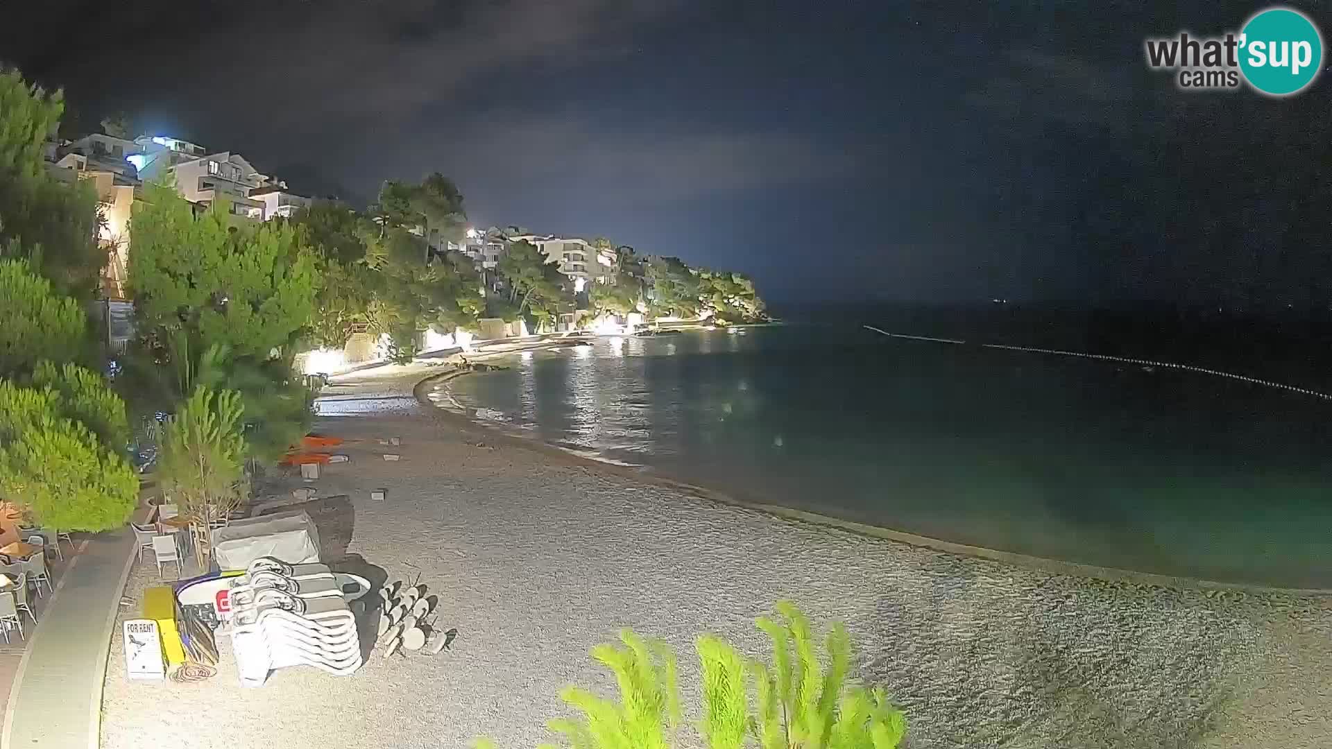 Webcam Lučica Beach Brela – Live View from the Adriatic Coast