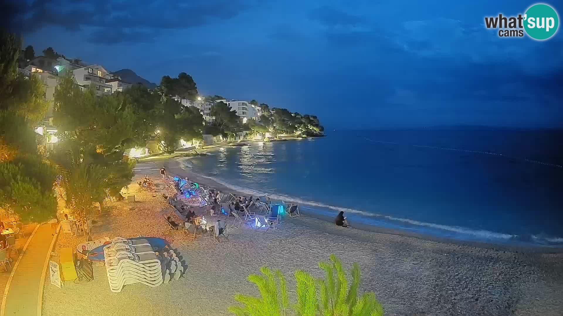Webcam Lučica Beach Brela – Live View from the Adriatic Coast