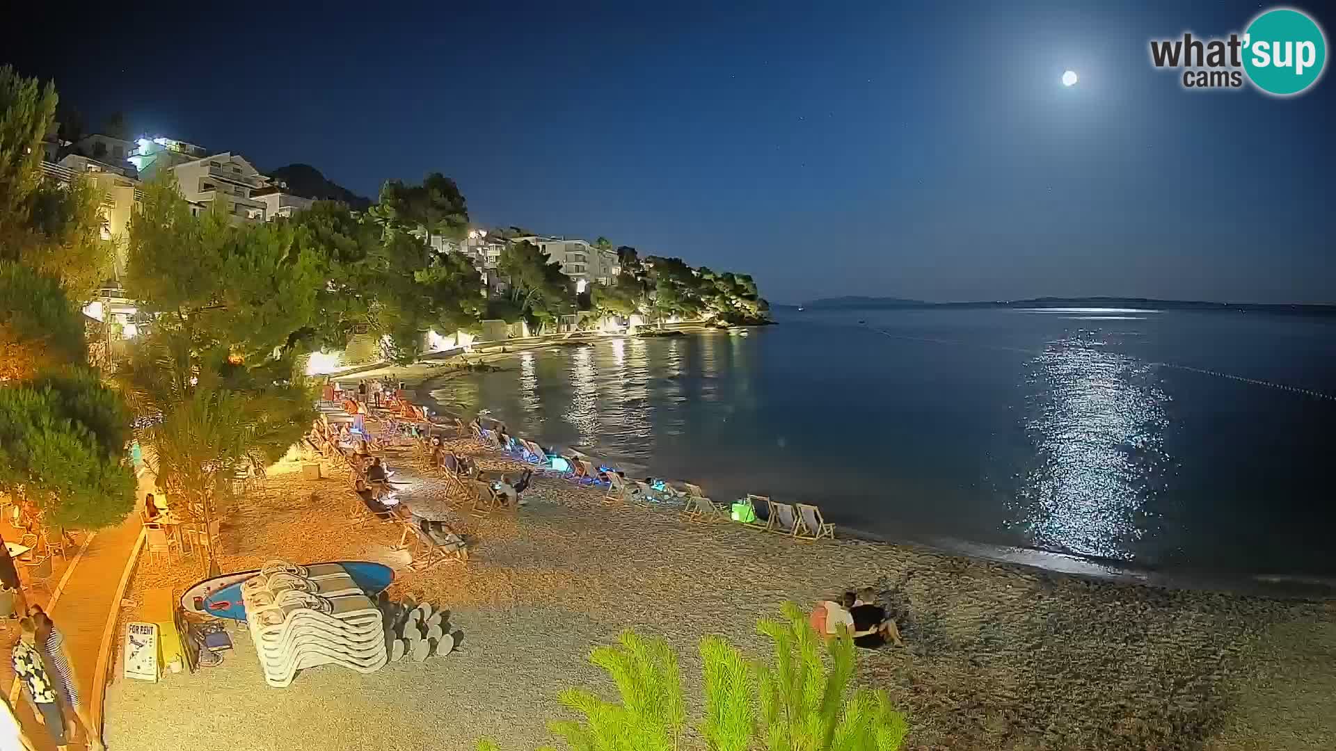 Webcam Playa Lučica Brela – Vista en directo de la costa adriática