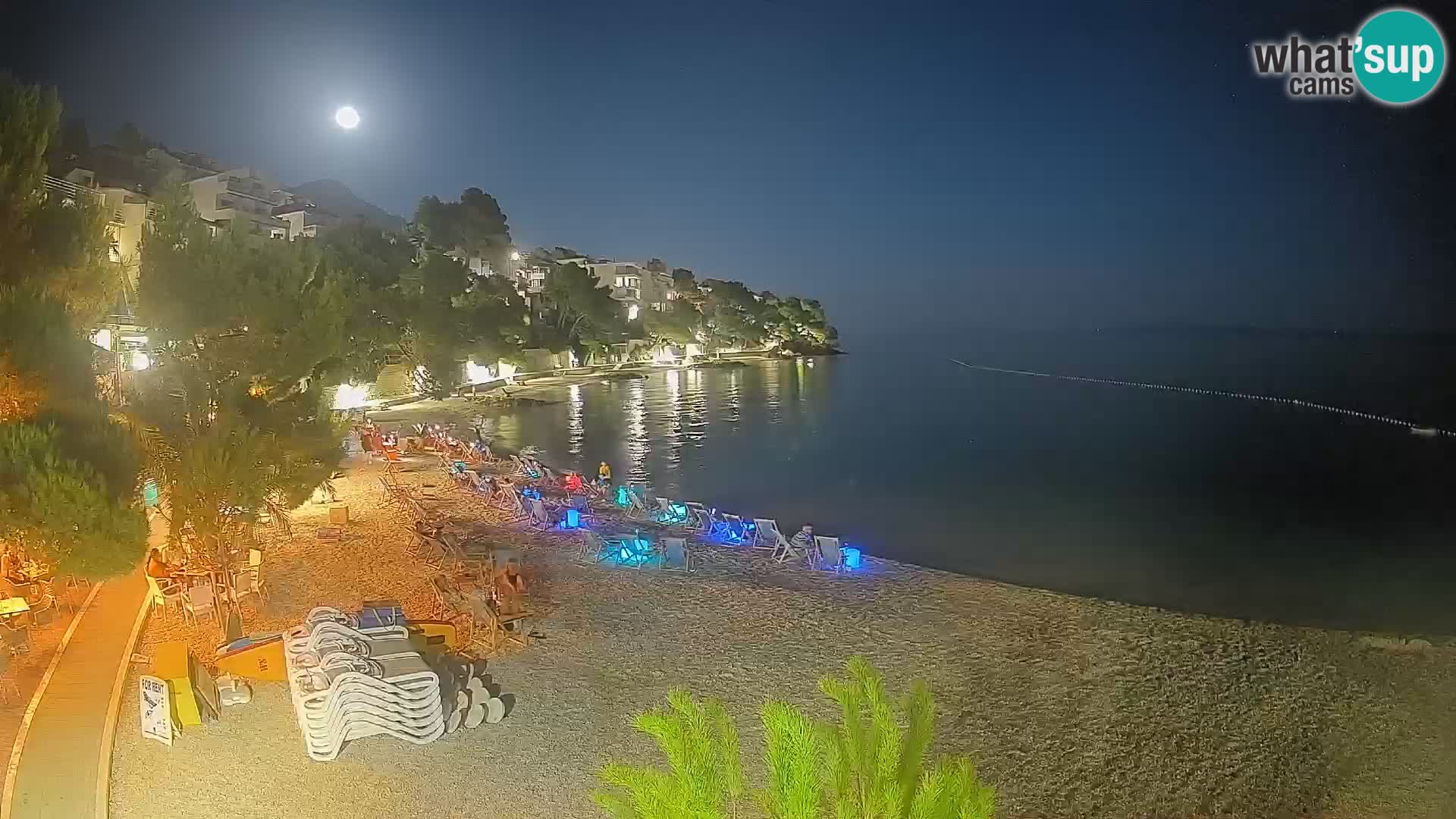 Webcam Playa Lučica Brela – Vista en directo de la costa adriática