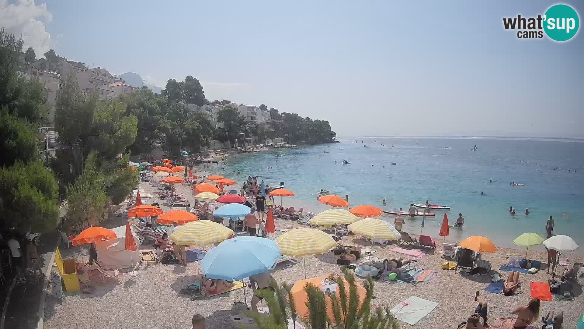 Webcam Lučica Beach Brela – Live View from the Adriatic Coast