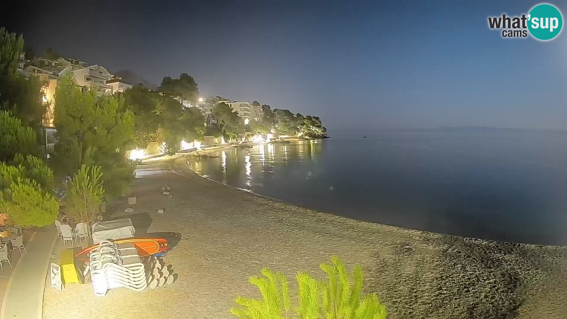 Webcam Lučica Beach Brela – Live View from the Adriatic Coast