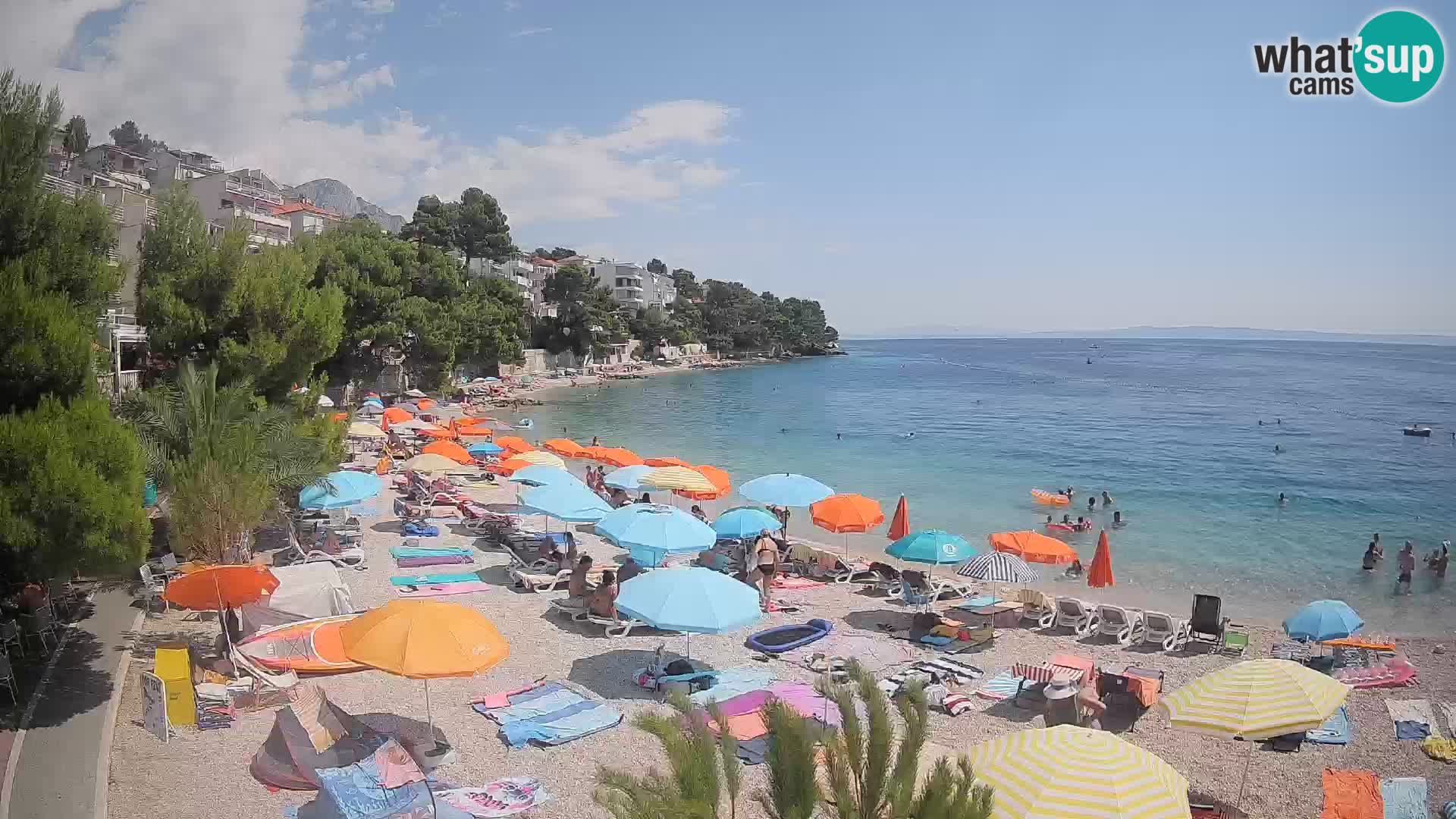 Webcam Lučica Beach Brela – Live View from the Adriatic Coast