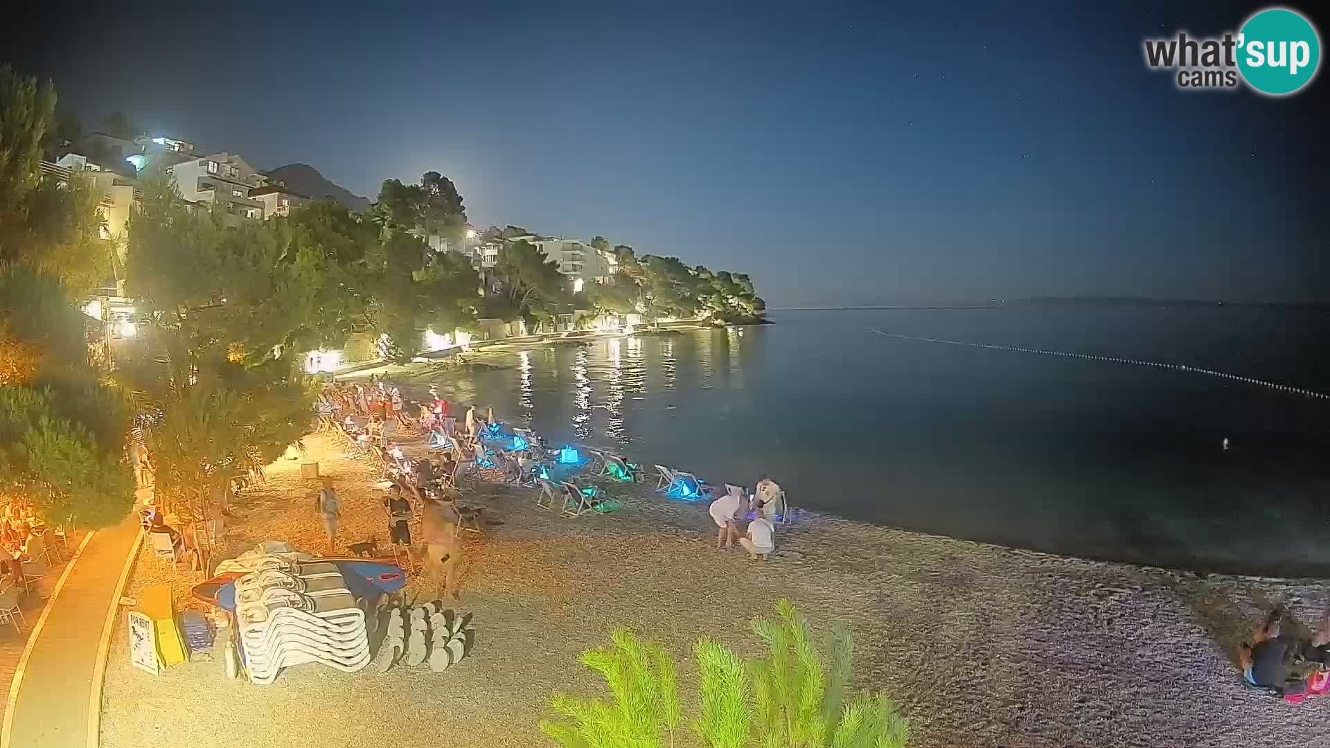 Webcam Playa Lučica Brela – Vista en directo de la costa adriática
