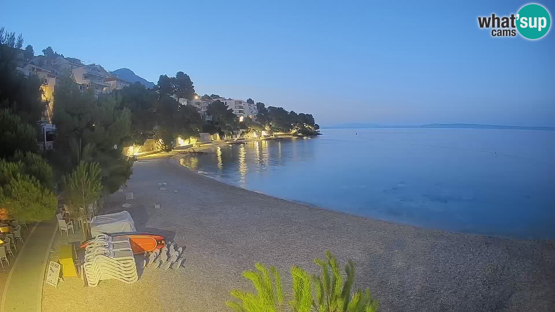 Webcam Lučica Beach Brela – Live View from the Adriatic Coast