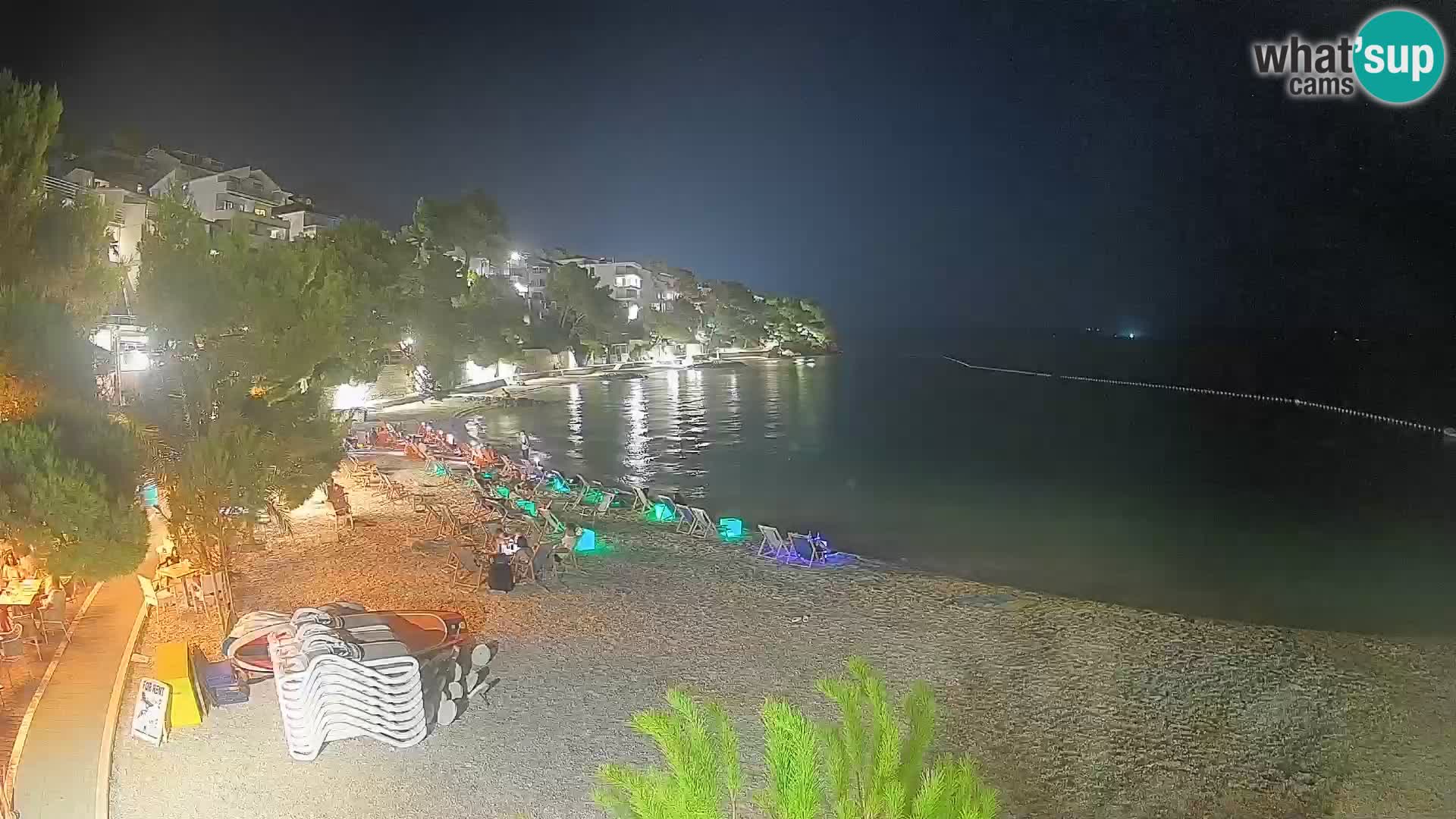 Webcam Playa Lučica Brela – Vista en directo de la costa adriática