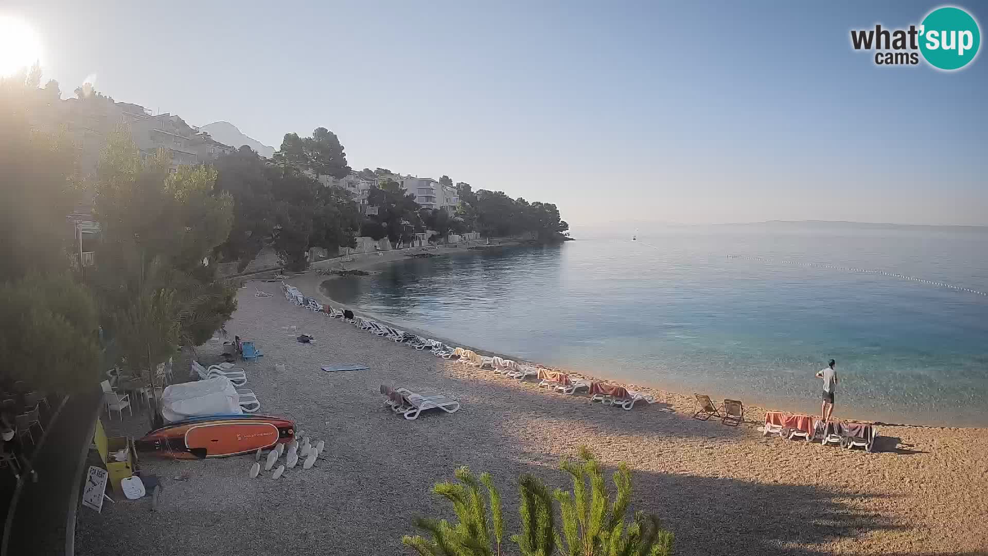 Webcam Lučica Beach Brela – Live View from the Adriatic Coast