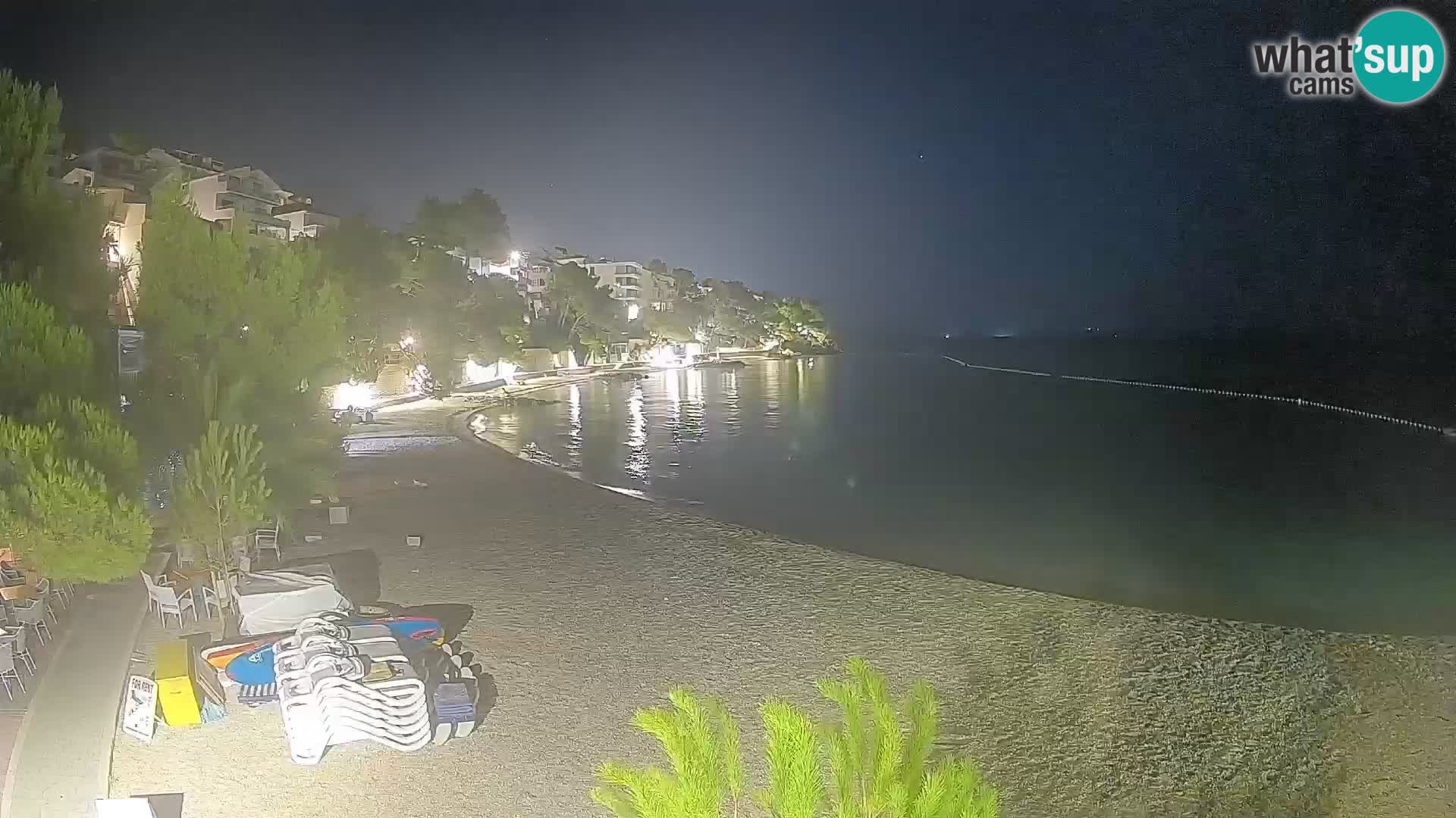 Webcam Lučica Beach Brela – Live View from the Adriatic Coast