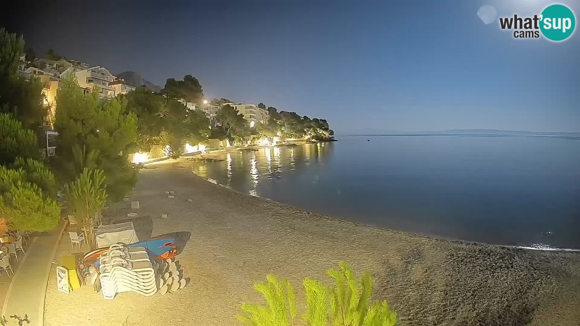 Webcam Lučica Beach Brela – Live View from the Adriatic Coast