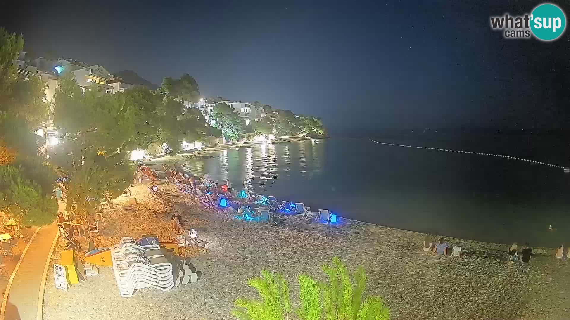 Webcam Lučica Beach Brela – Live View from the Adriatic Coast