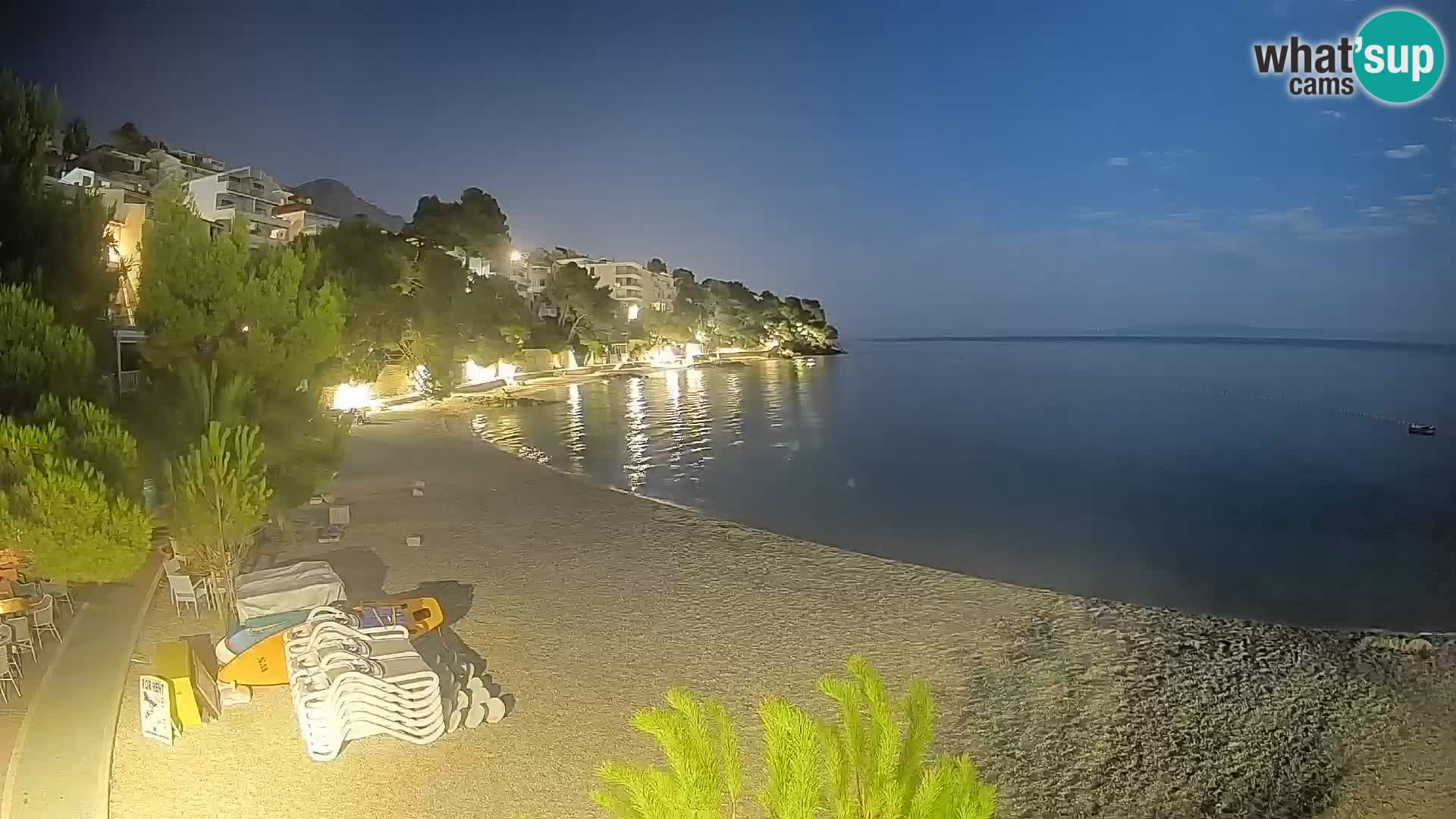 Webcam Lučica Beach Brela – Live View from the Adriatic Coast