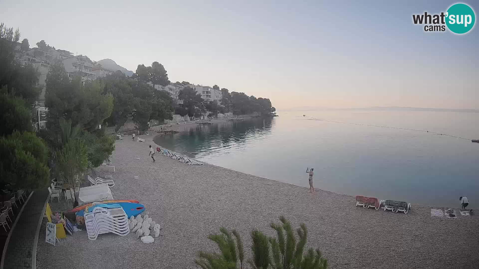 Webcam Lučica Beach Brela – Live View from the Adriatic Coast