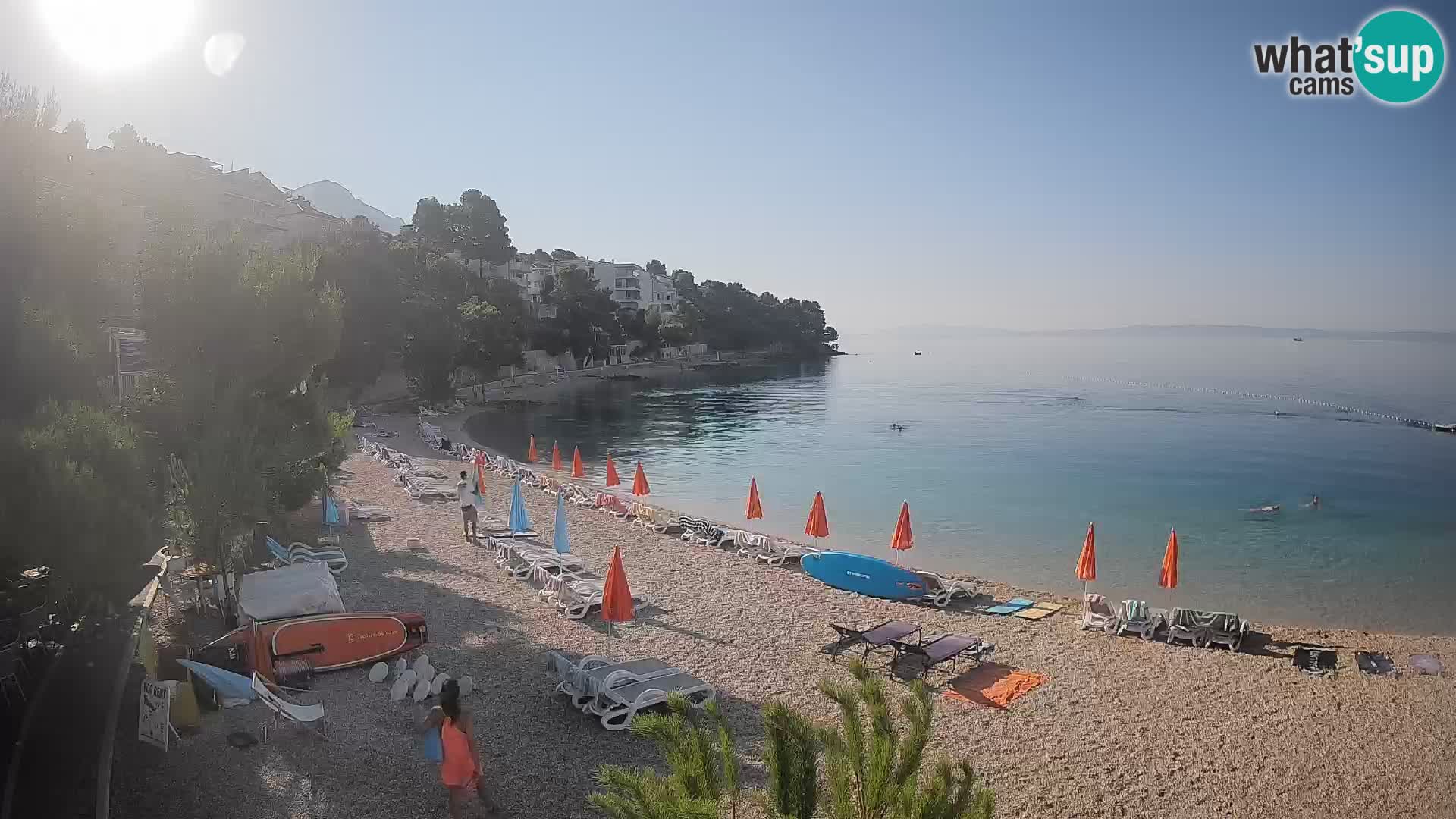 Webcam Lučica Beach Brela – Live View from the Adriatic Coast