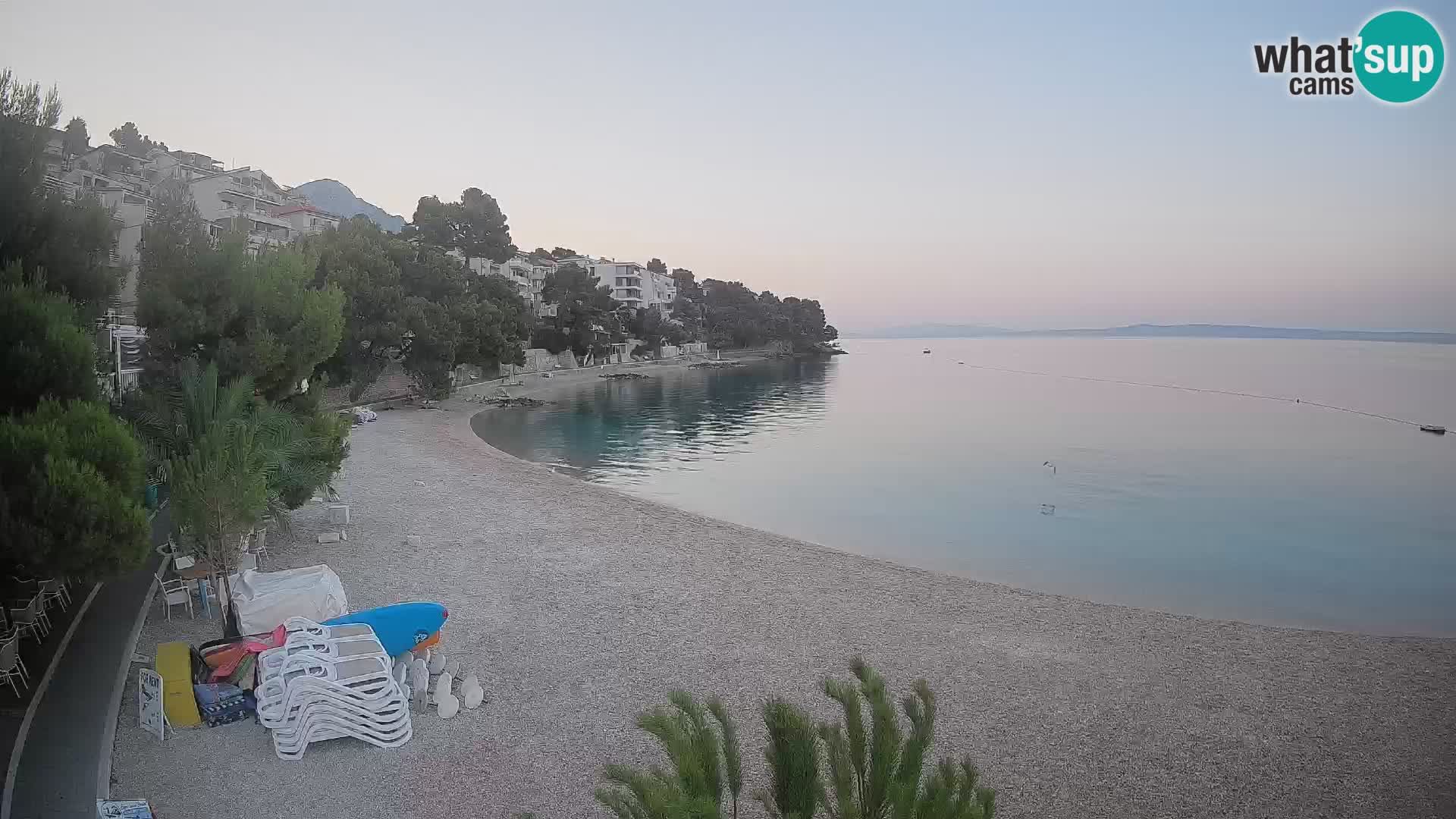 Webcam Lučica Beach Brela – Live View from the Adriatic Coast