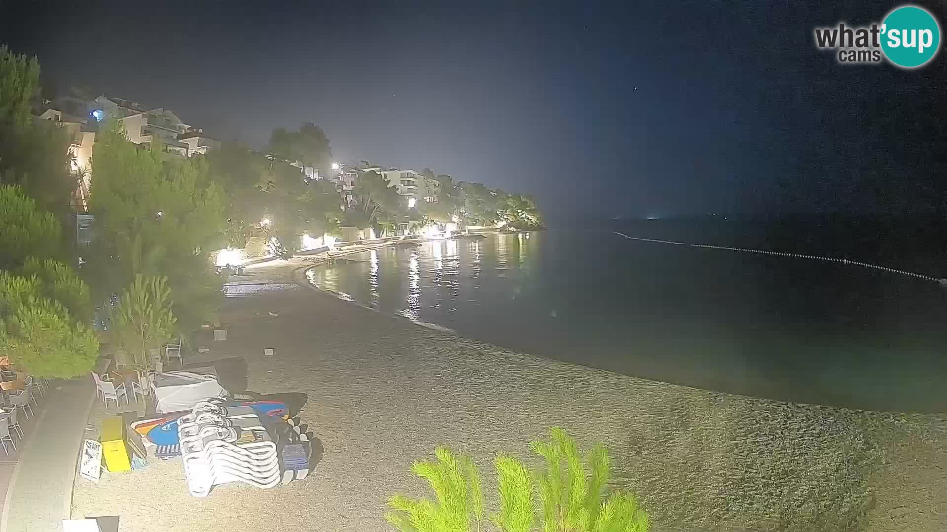 Webcam Playa Lučica Brela – Vista en directo de la costa adriática