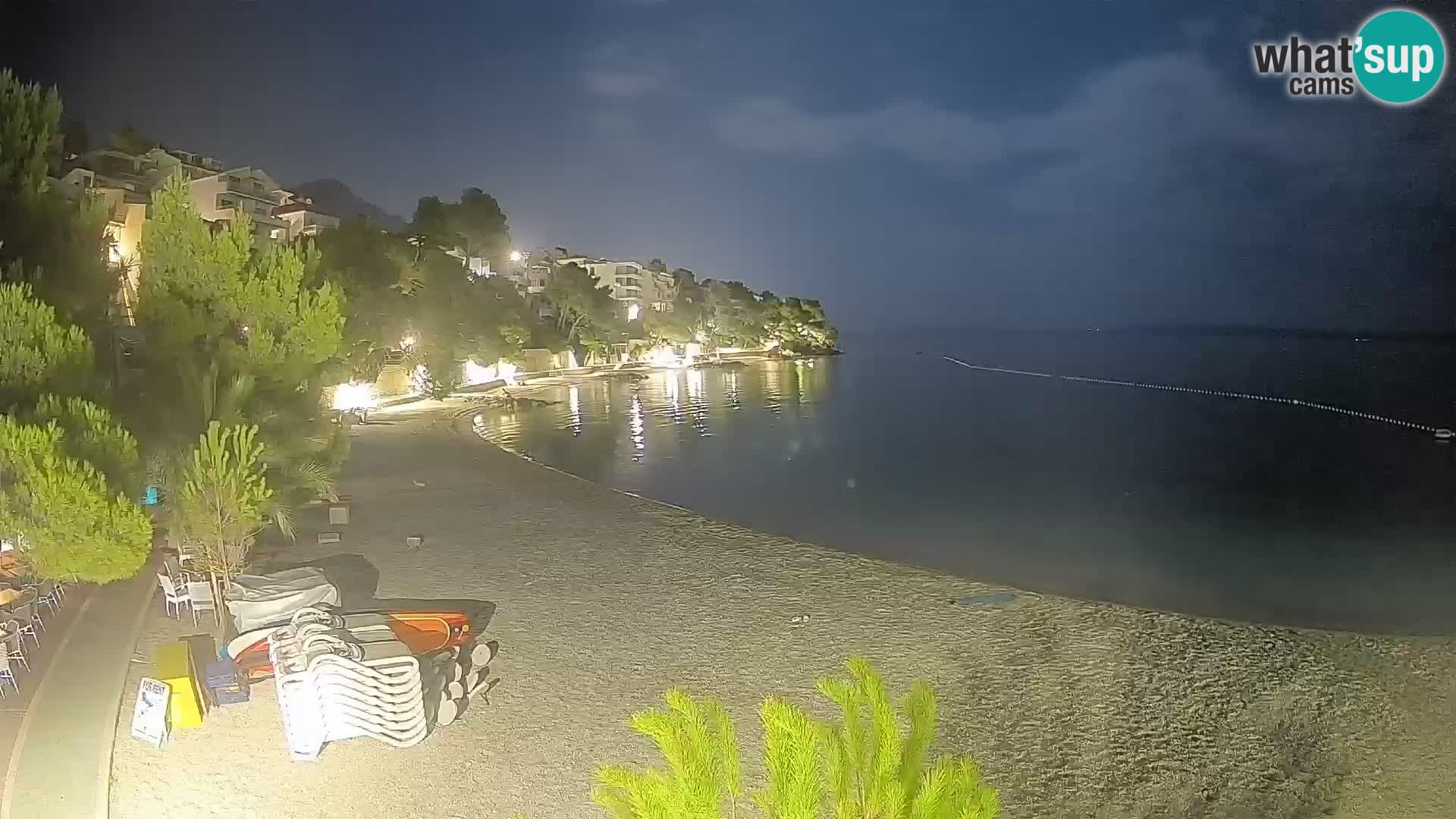 Webcam Lučica Beach Brela – Live View from the Adriatic Coast