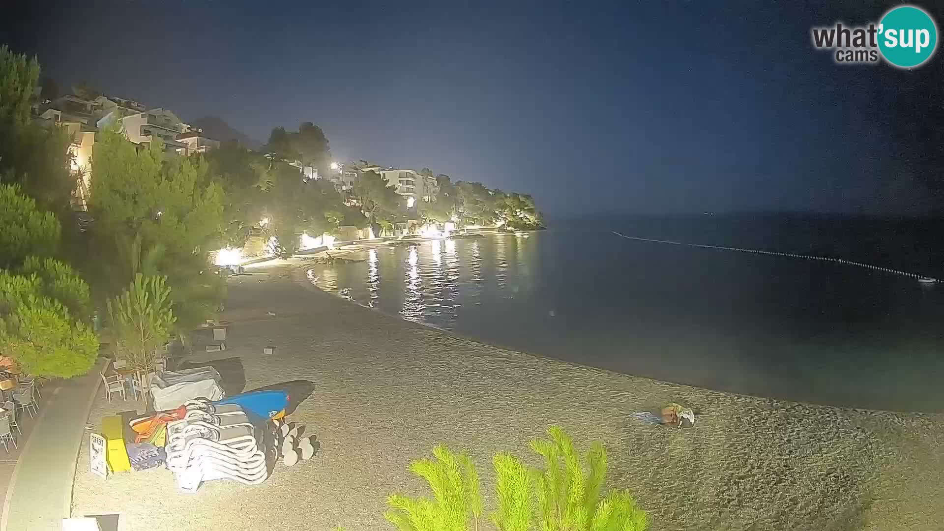 Webcam Lučica Beach Brela – Live View from the Adriatic Coast