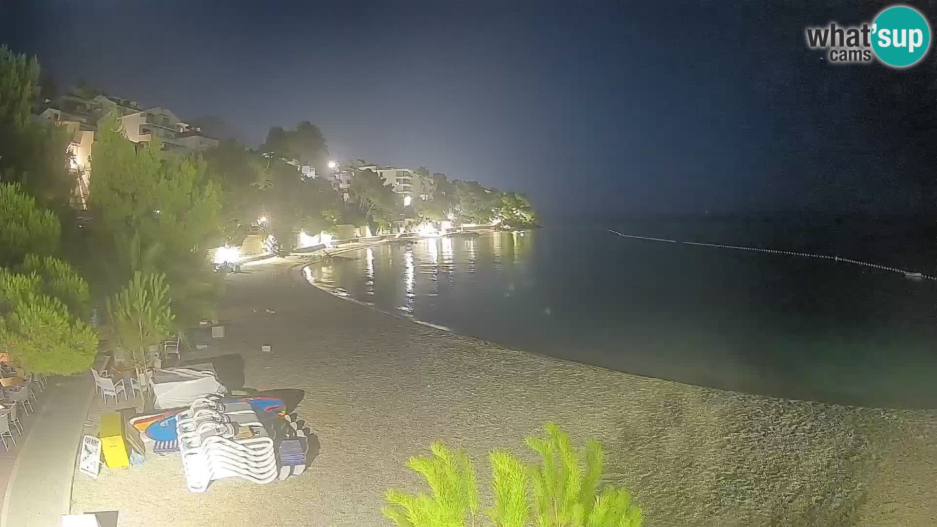 Webcam Playa Lučica Brela – Vista en directo de la costa adriática