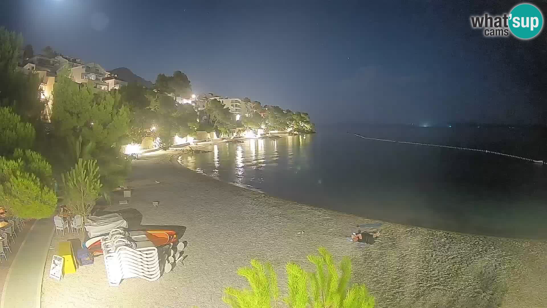 Webcam Playa Lučica Brela – Vista en directo de la costa adriática