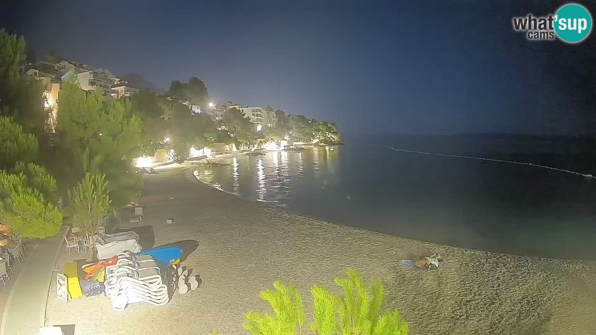 Webcam Lučica Beach Brela – Live View from the Adriatic Coast
