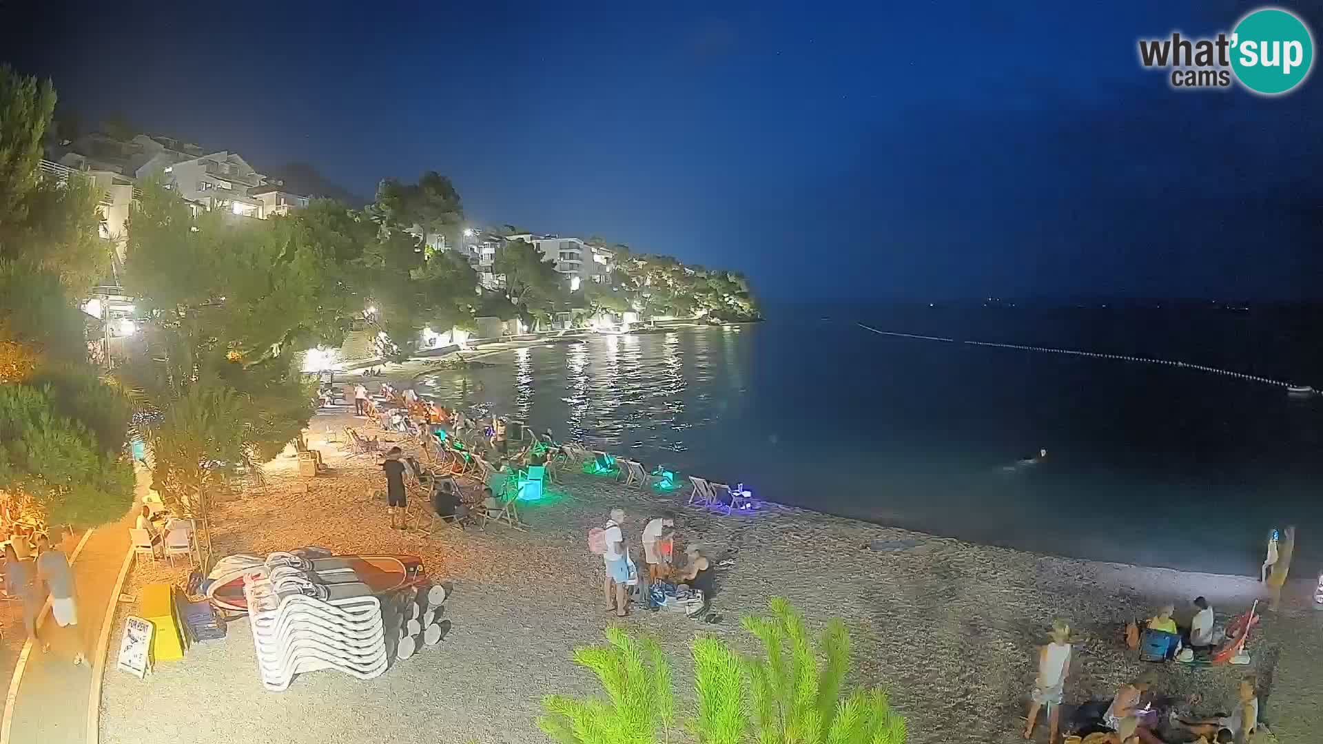 Webcam Lučica Beach Brela – Live View from the Adriatic Coast