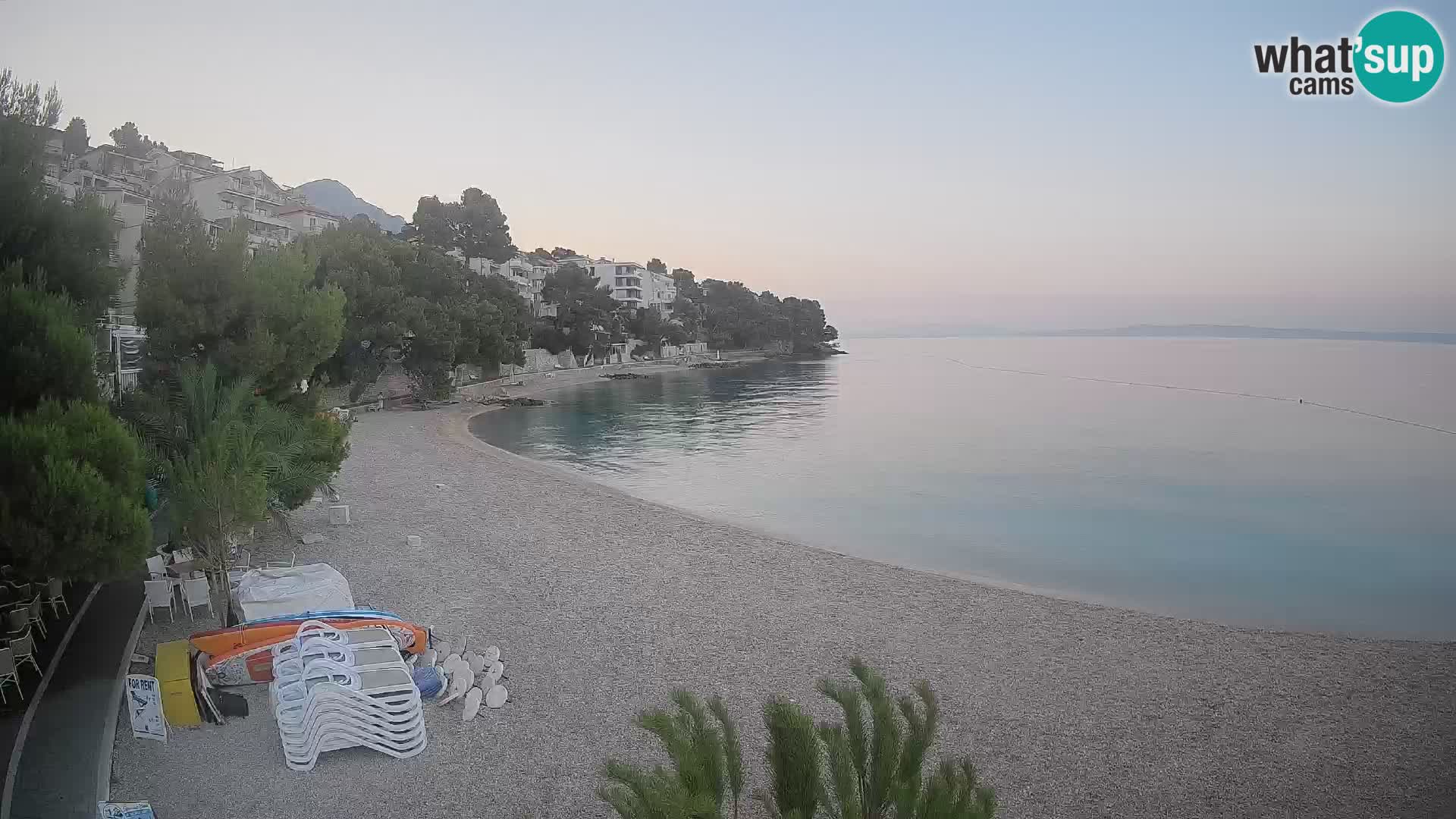 Webcam Lučica Beach Brela – Live View from the Adriatic Coast