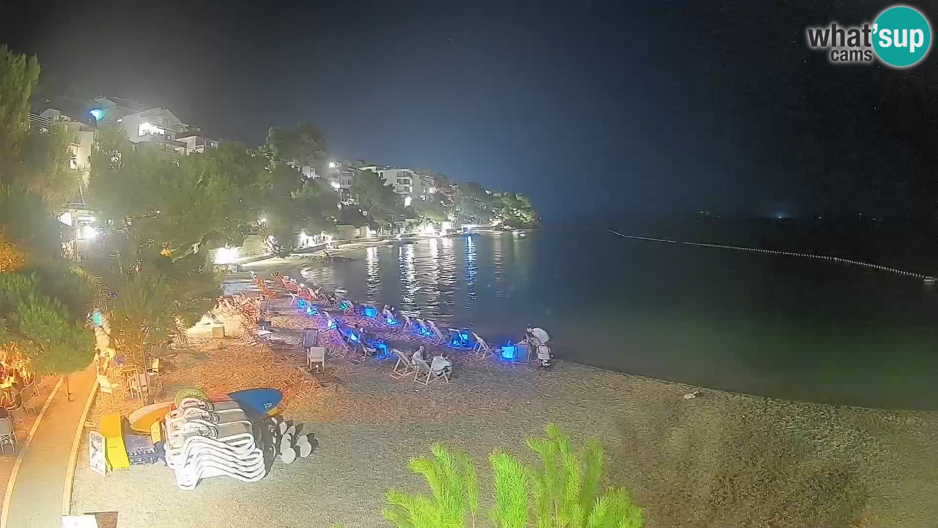 Webcam Spiaggia Lučica Brela – Vista live sulla costa adriatica