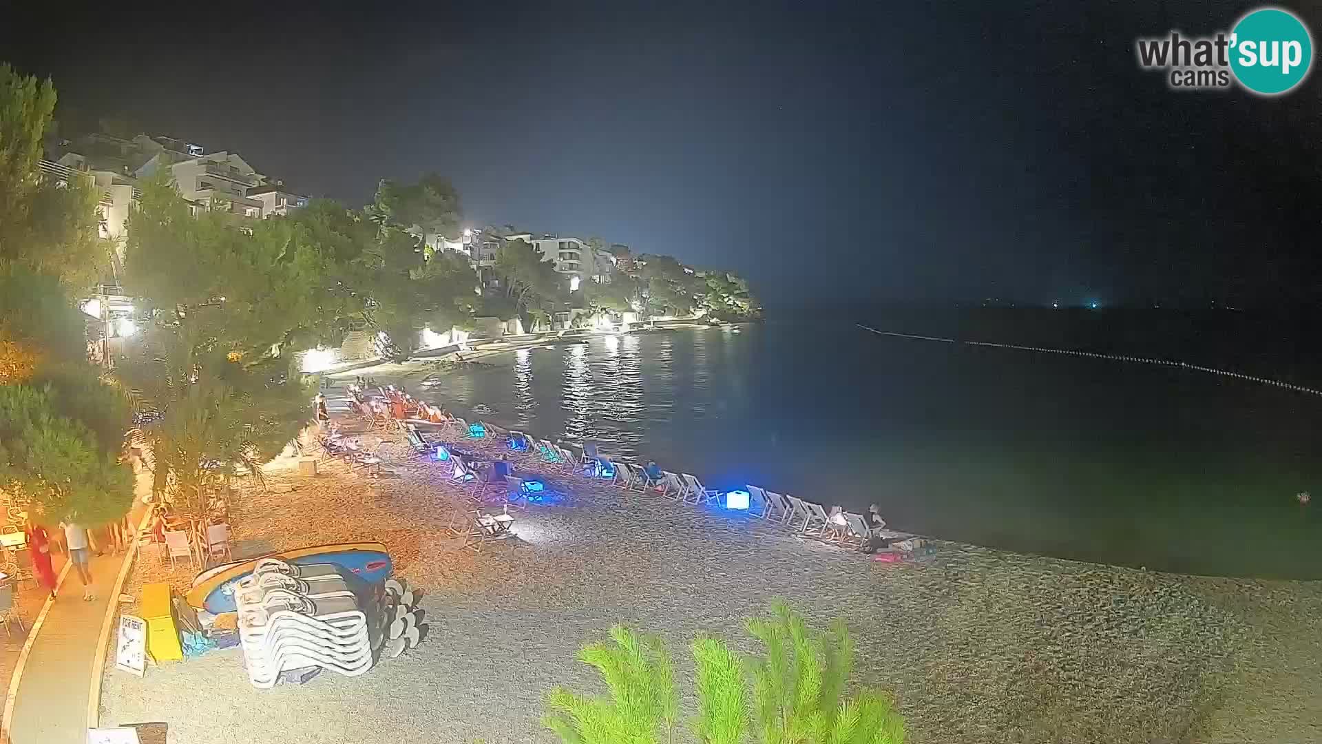 Webcam Playa Lučica Brela – Vista en directo de la costa adriática