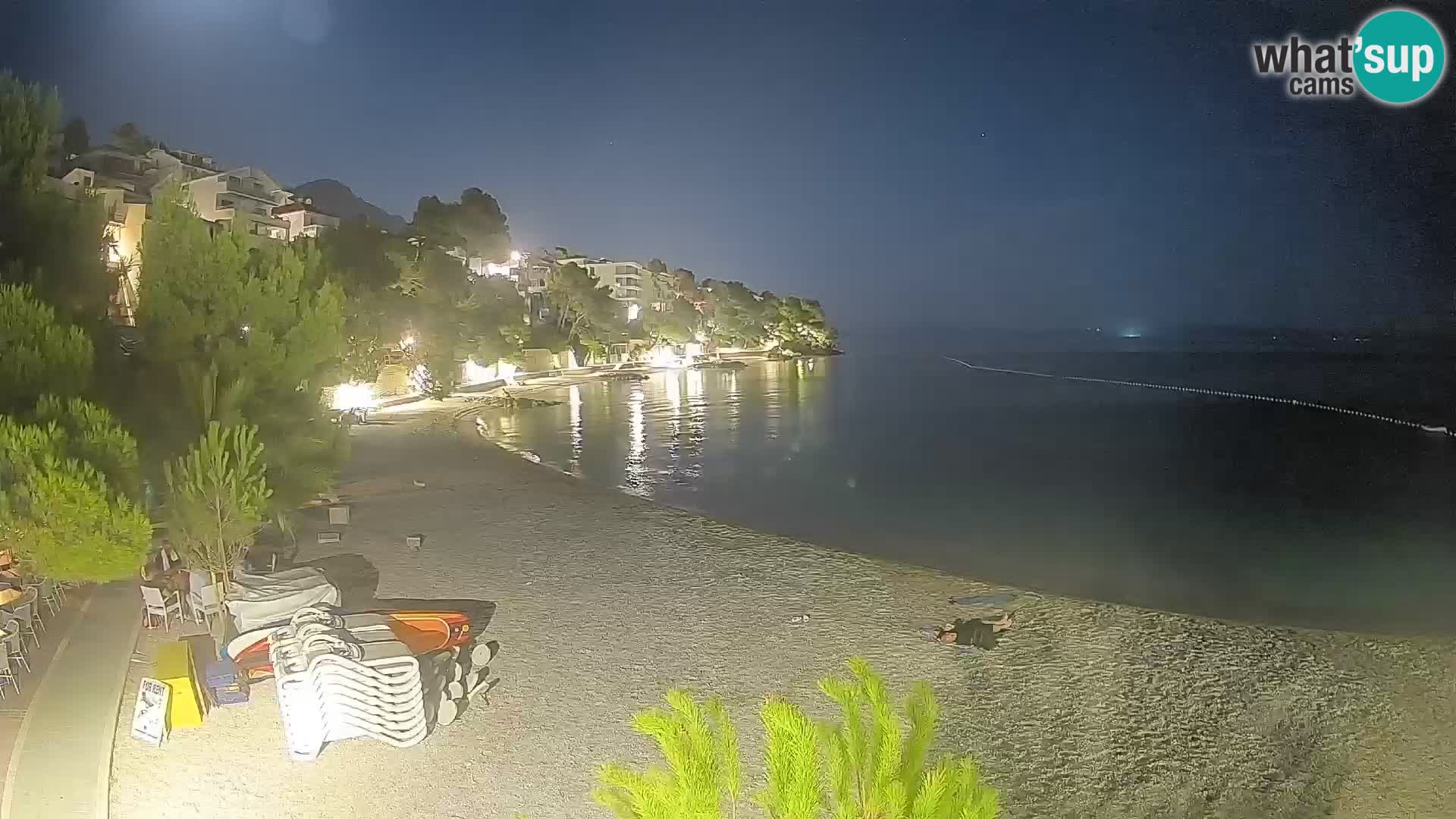 Webcam Lučica Beach Brela – Live View from the Adriatic Coast