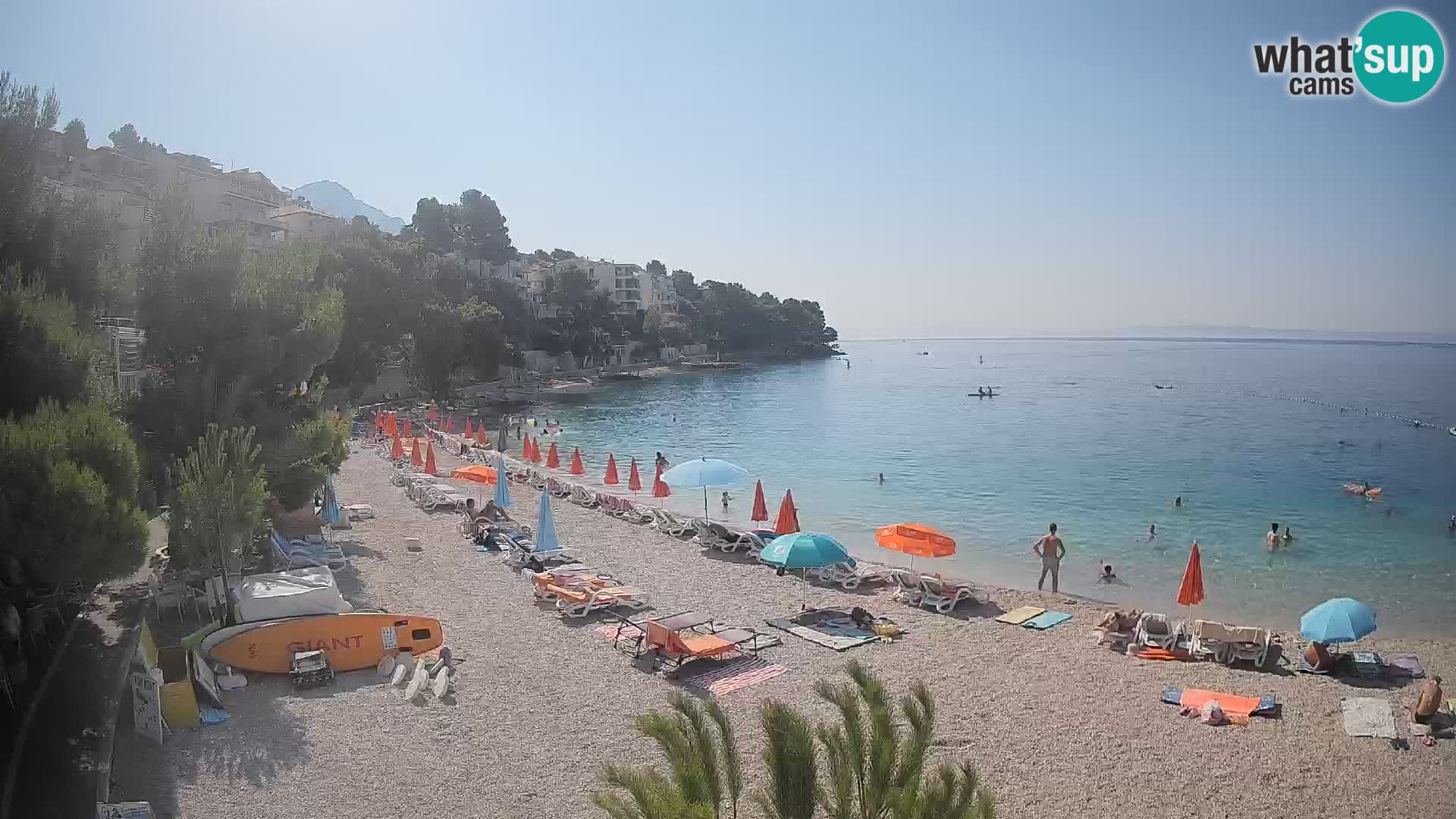 Webcam Lučica Beach Brela – Live View from the Adriatic Coast